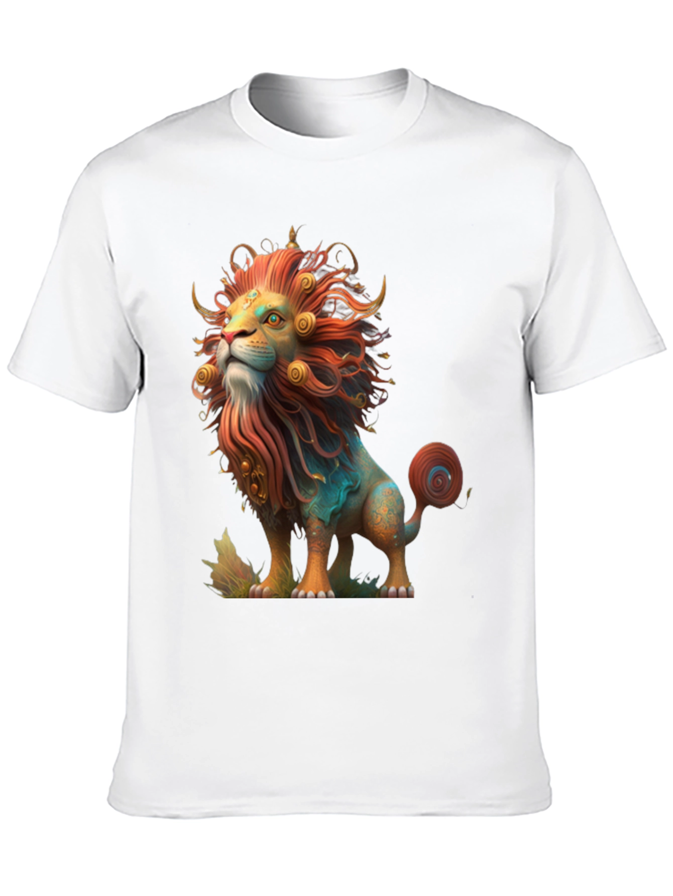 Lion Graphic Tee - Artistic Design