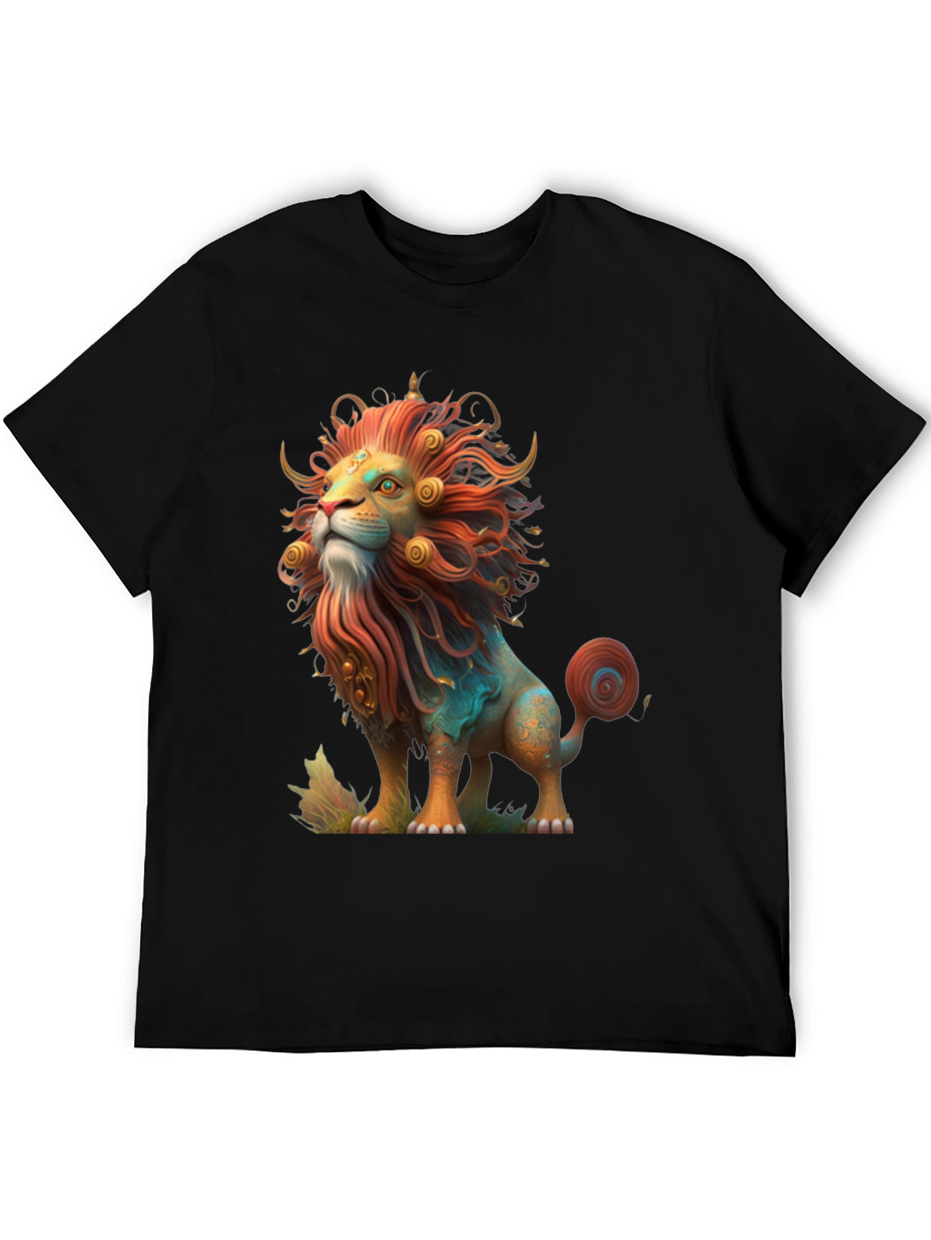 Lion Graphic Tee - Artistic Design