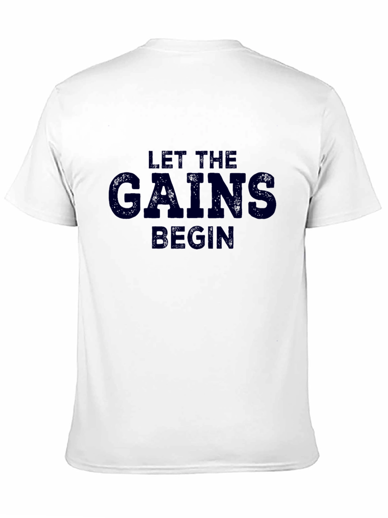 Let the Gains Begin Black Tee