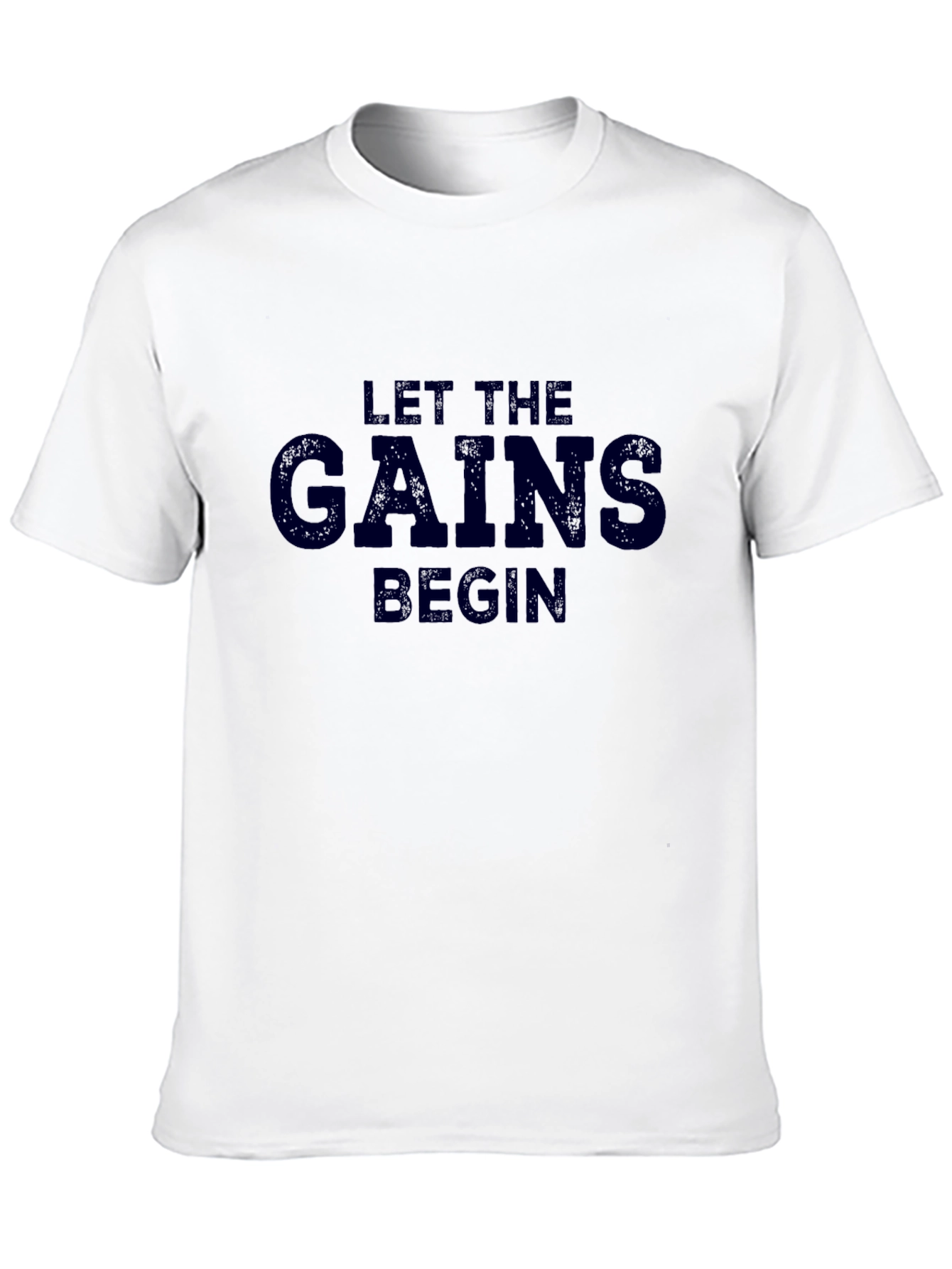 Let the Gains Begin Black Tee
