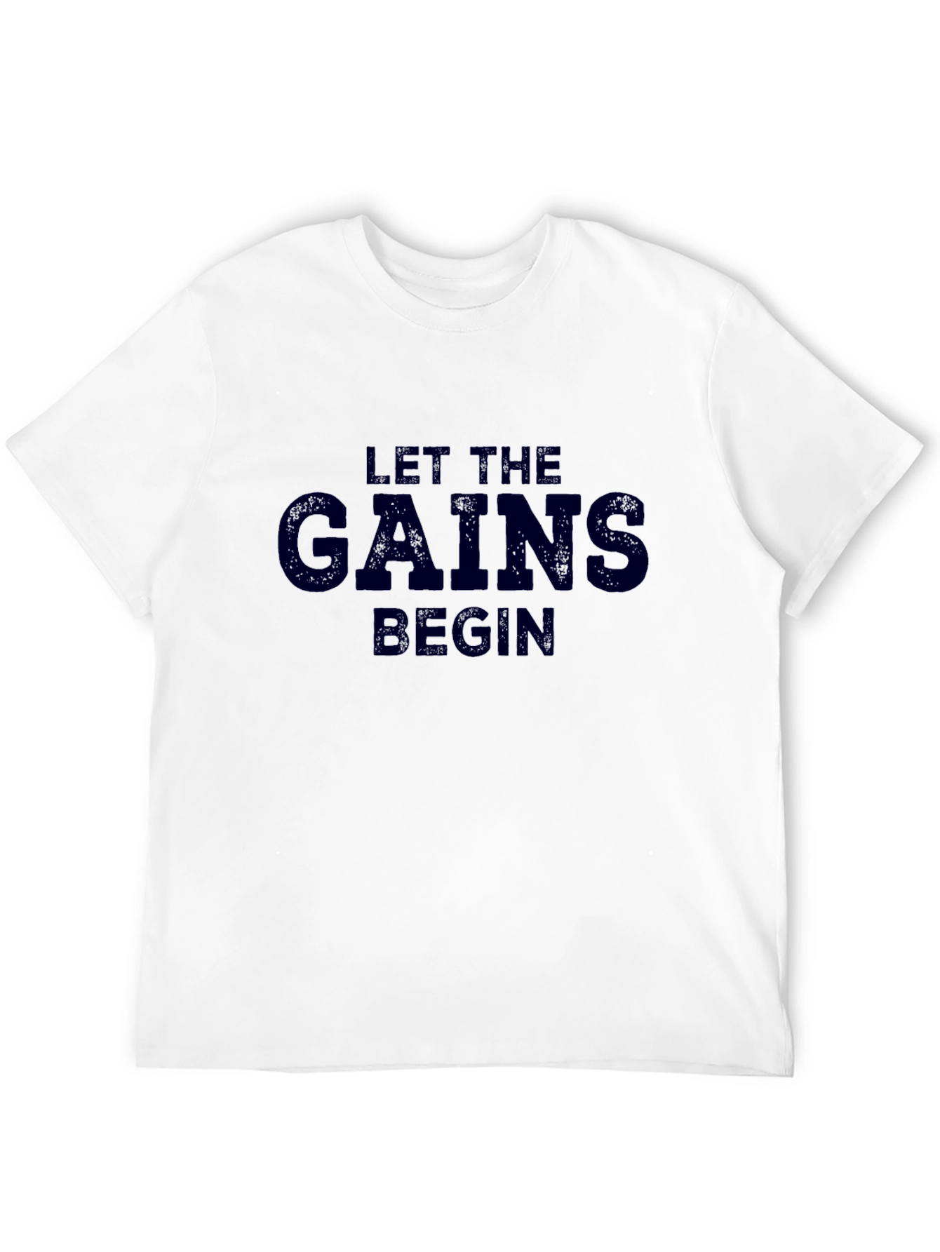 Let the Gains Begin Black Tee