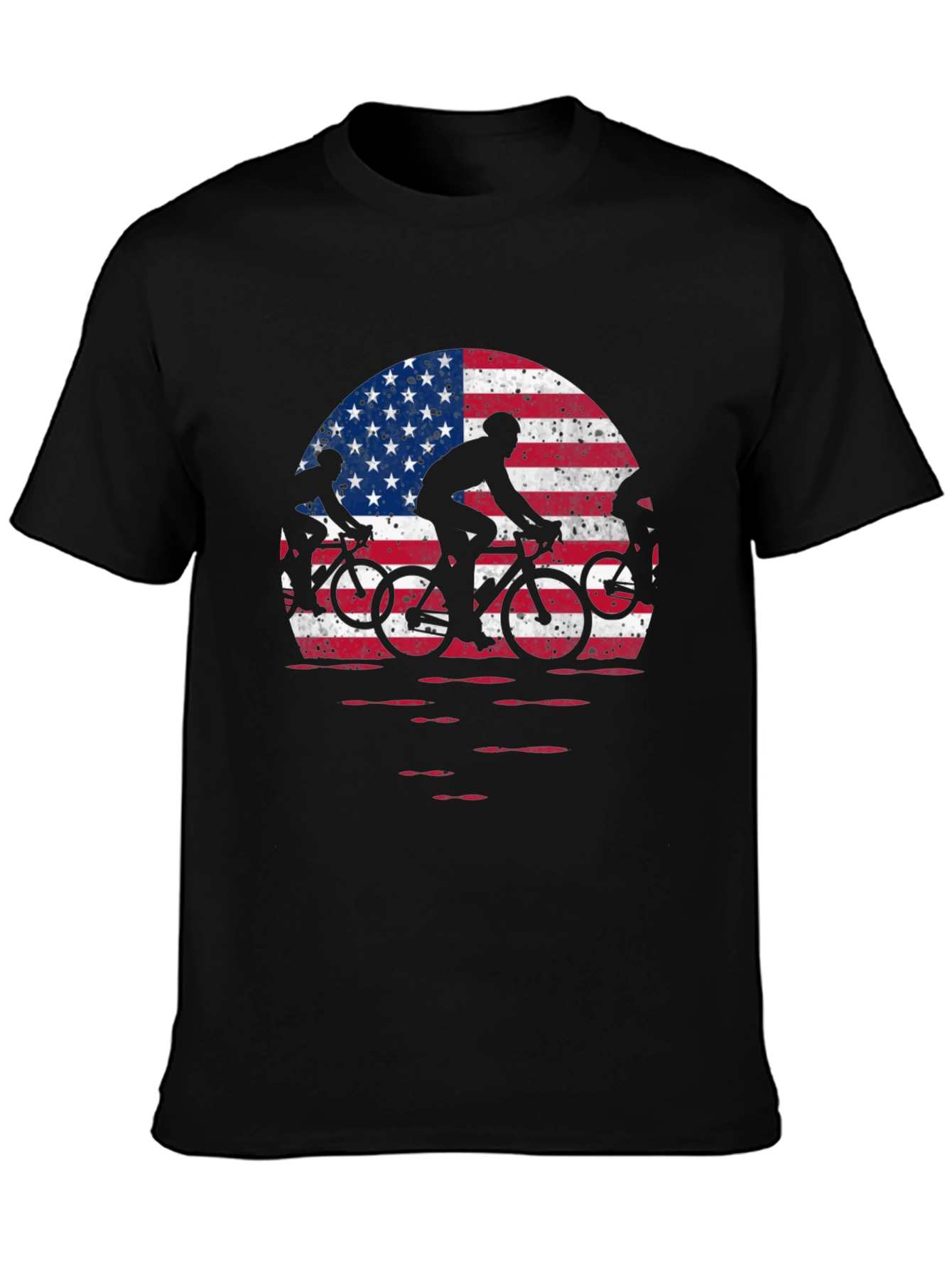 American Flag Cycling T-Shirt