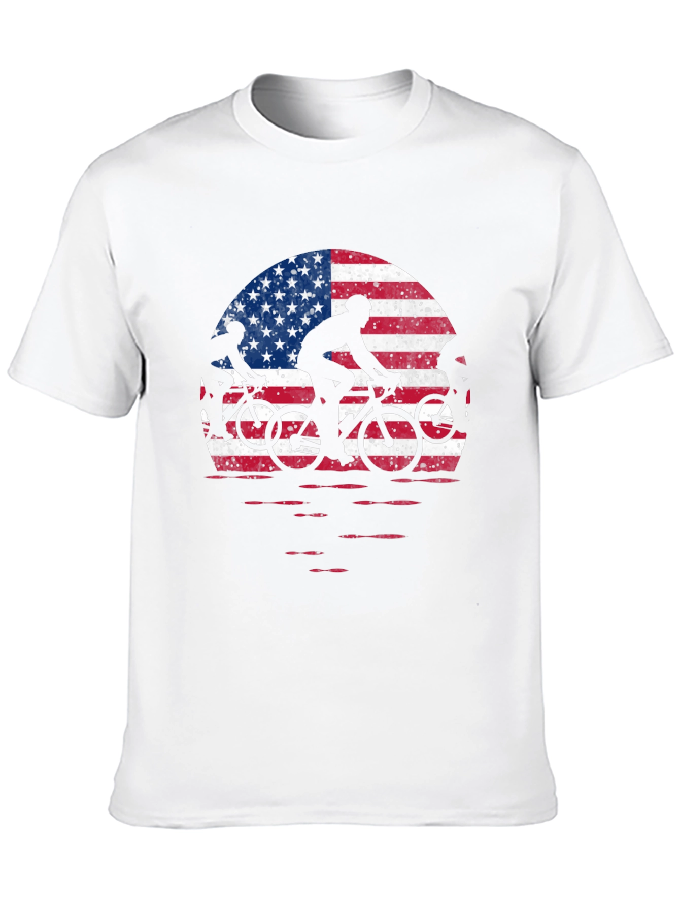 American Flag Cycling T-Shirt