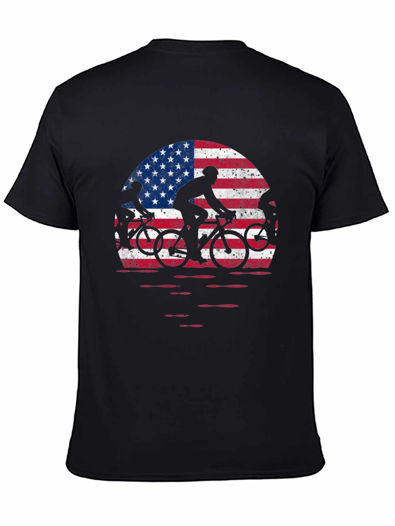 American Flag Cycling T-Shirt