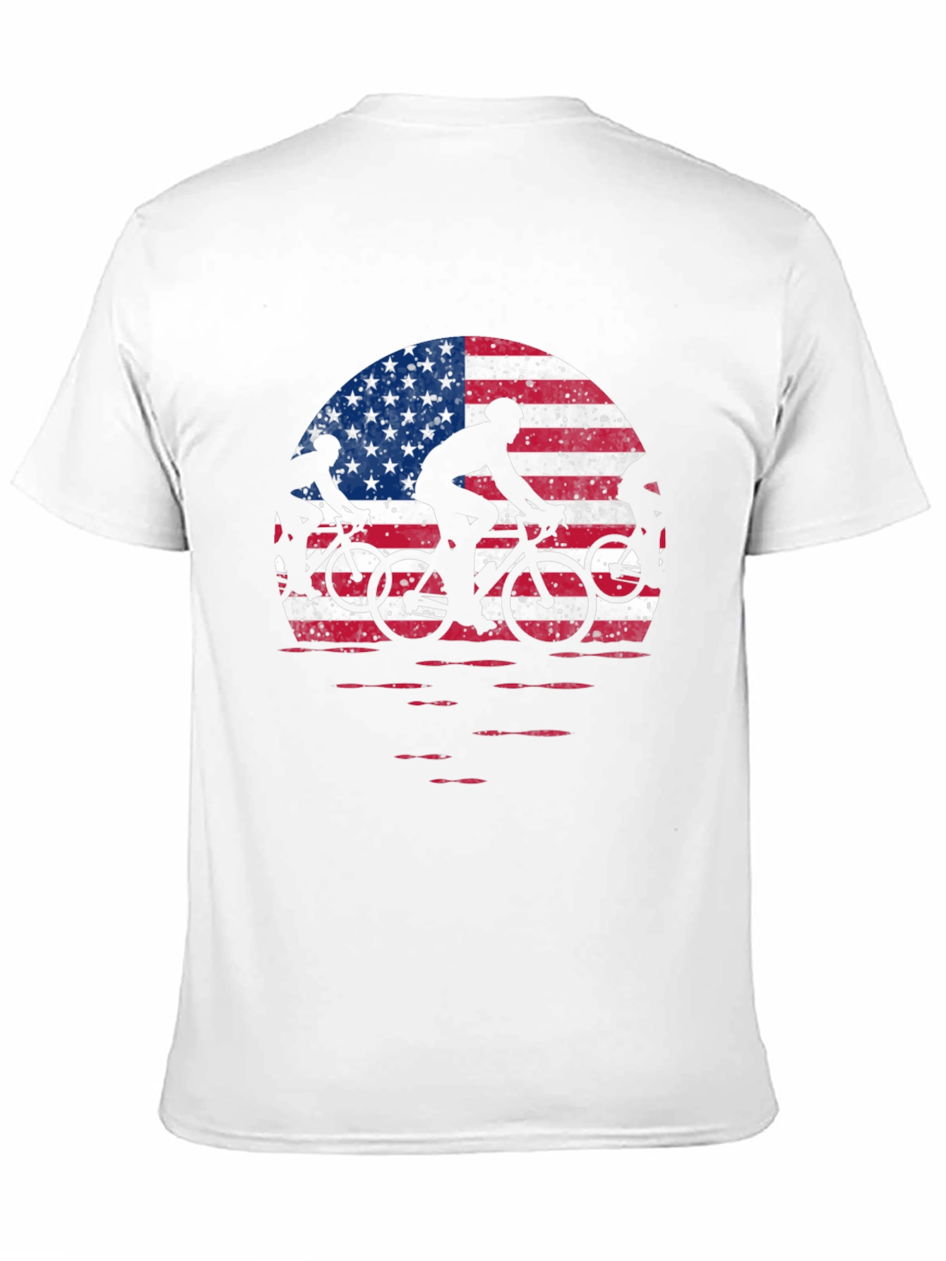 American Flag Cycling T-Shirt