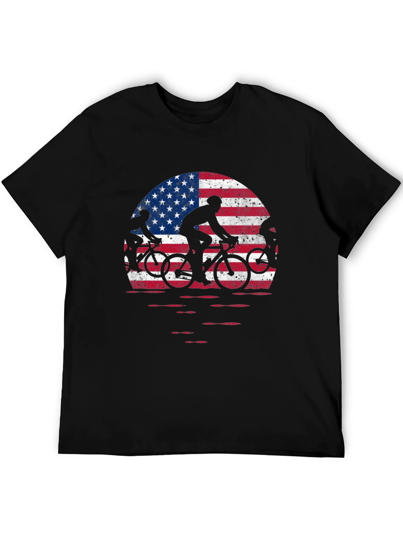 American Flag Cycling T-Shirt
