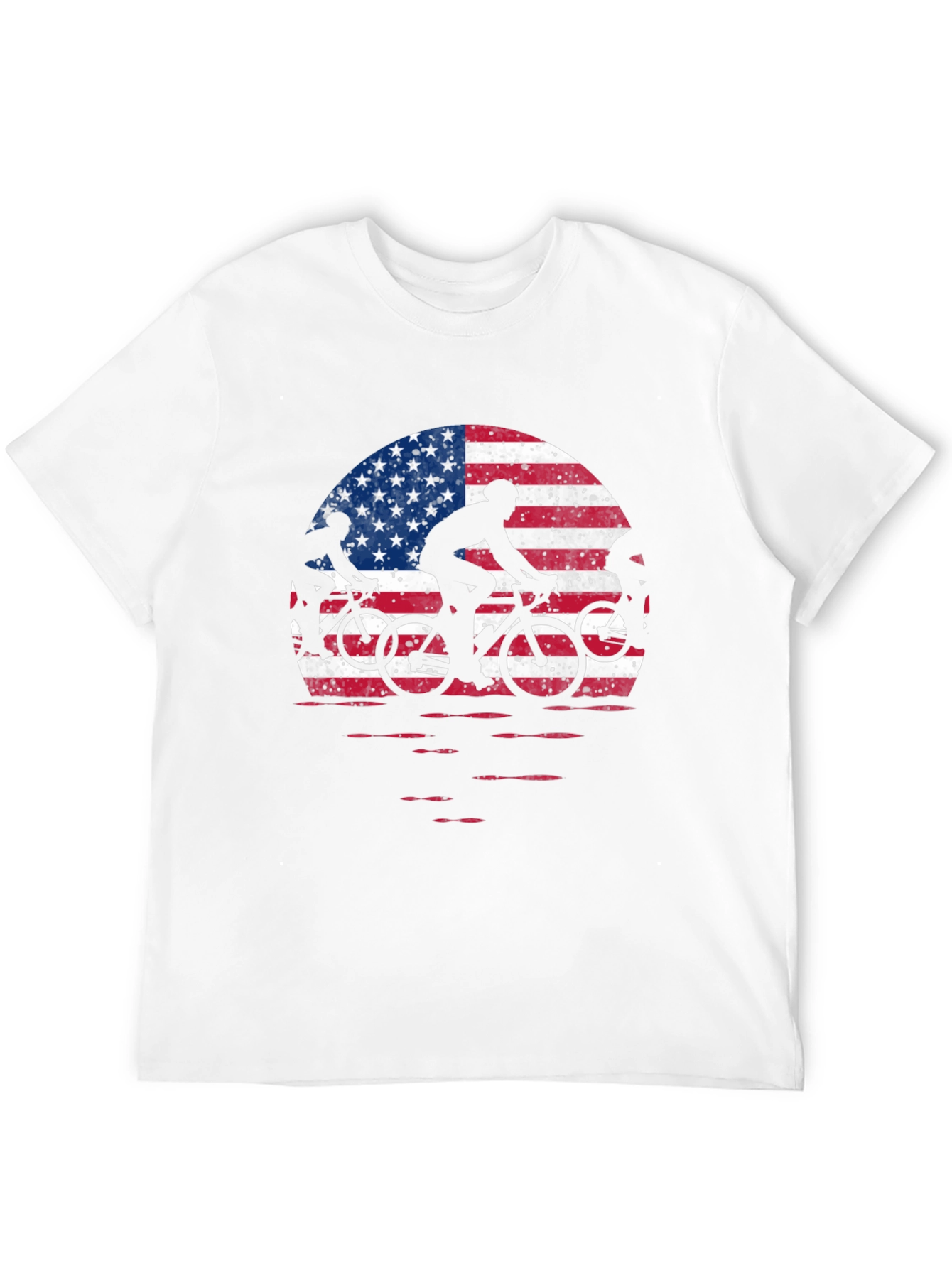 American Flag Cycling T-Shirt