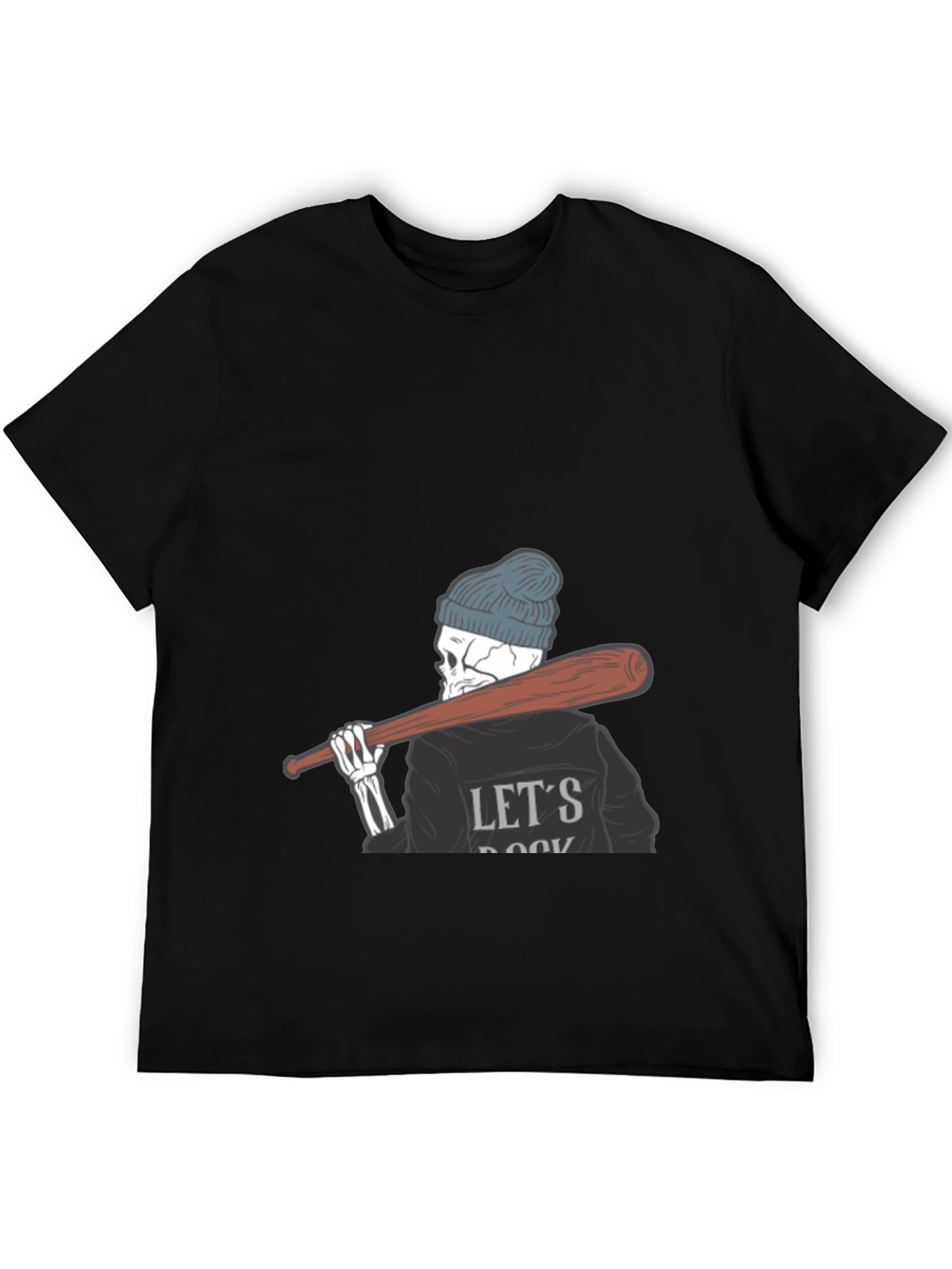 Lets Rock Skeleton Tee - Mens Graphic T-Shirt