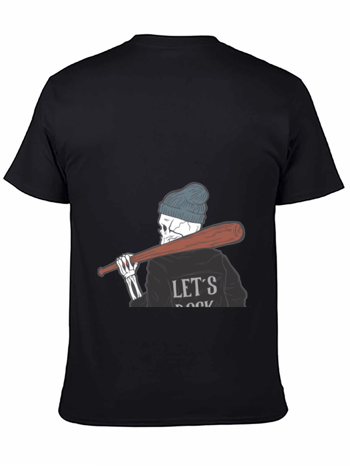 Lets Rock Skeleton Tee - Mens Graphic T-Shirt