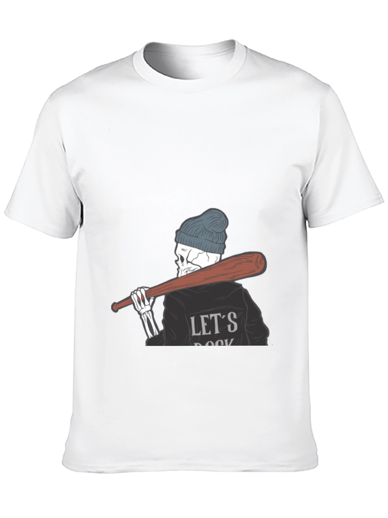 Lets Rock Skeleton Tee - Mens Graphic T-Shirt