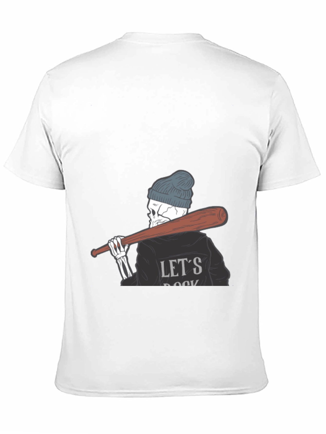 Lets Rock Skeleton Tee - Mens Graphic T-Shirt