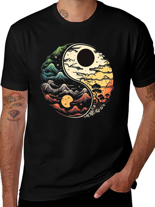 Yin Yang Mountains T-Shirt