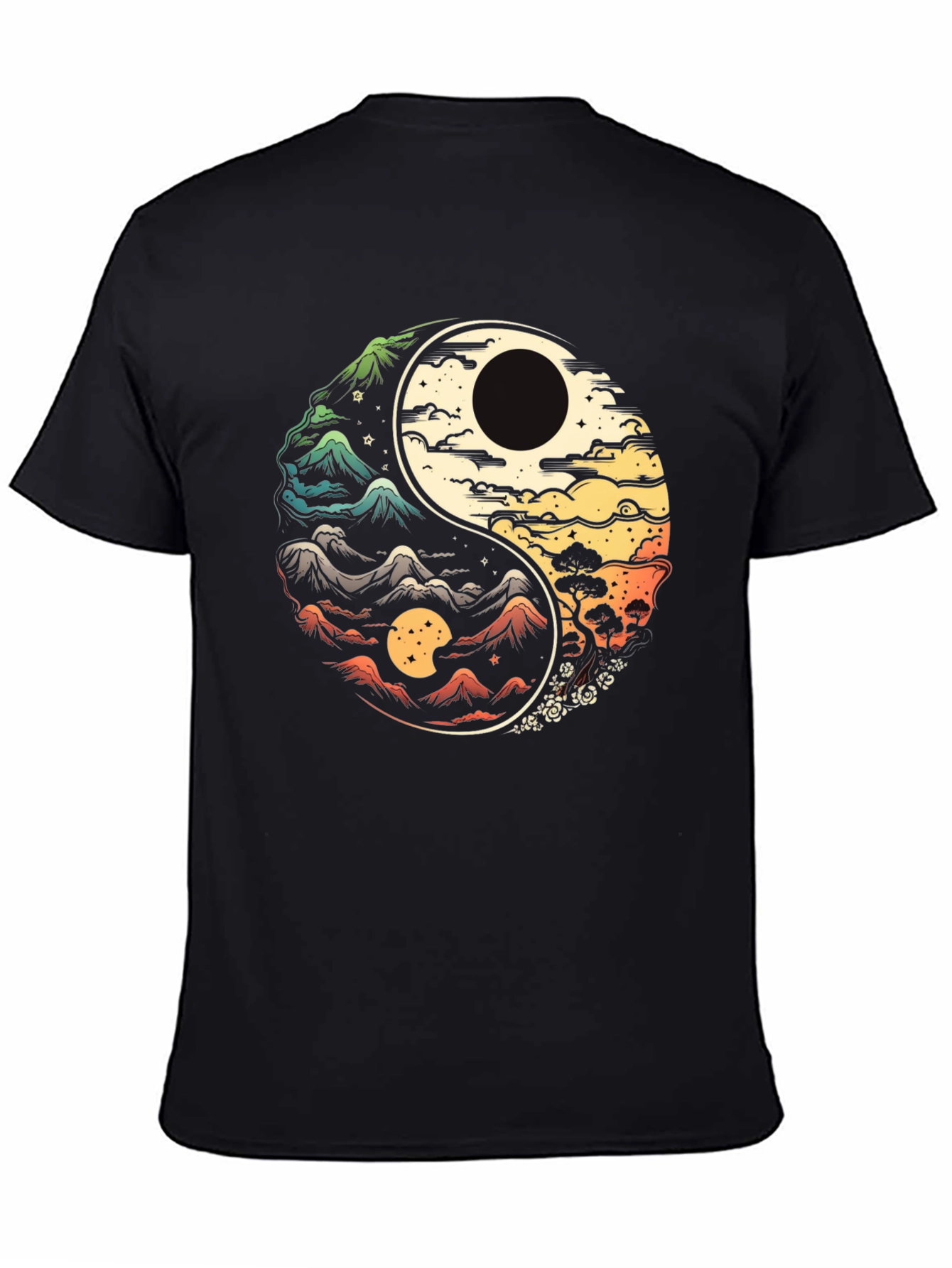 Yin Yang Mountains T-Shirt