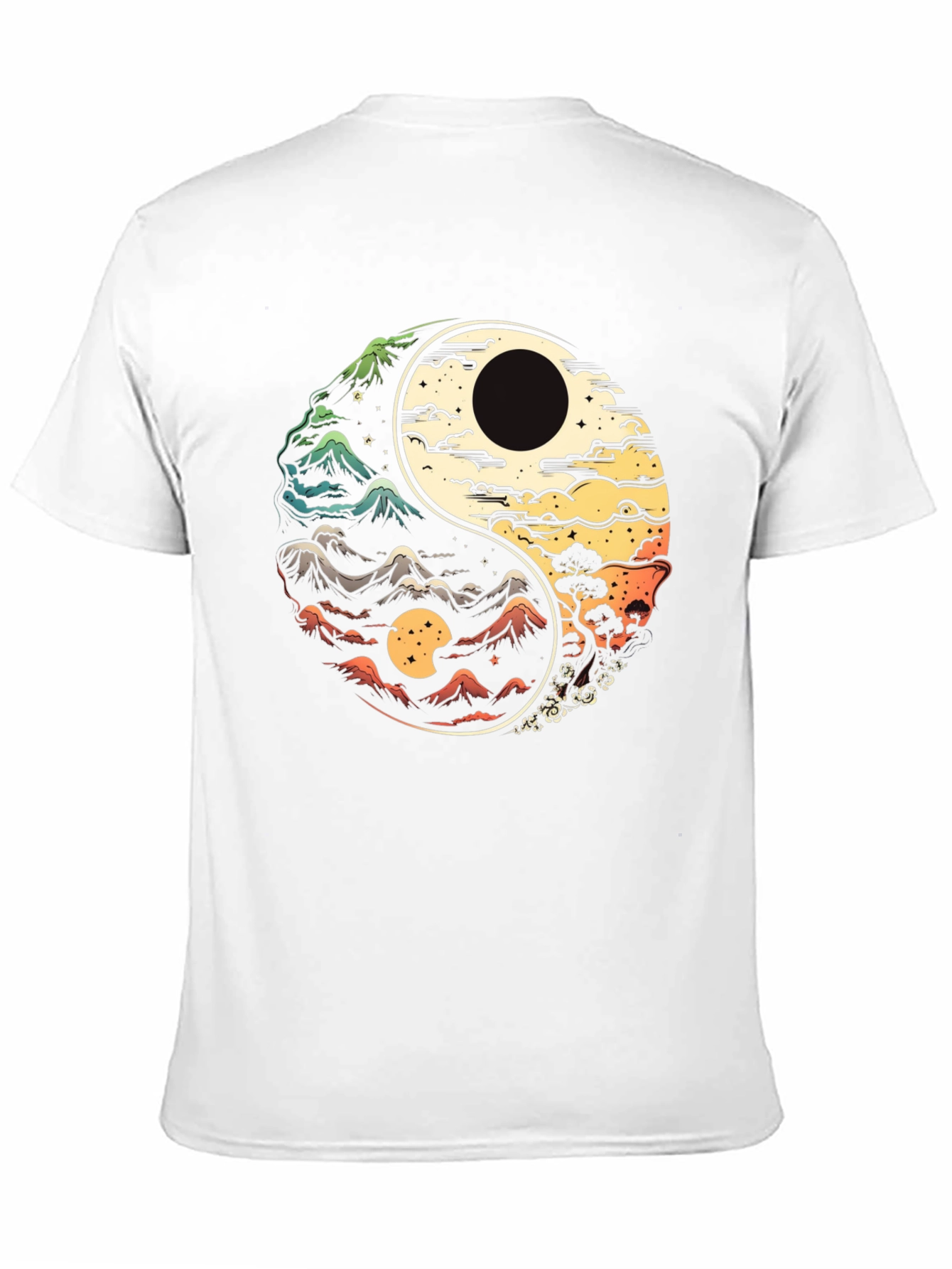 Yin Yang Mountains T-Shirt