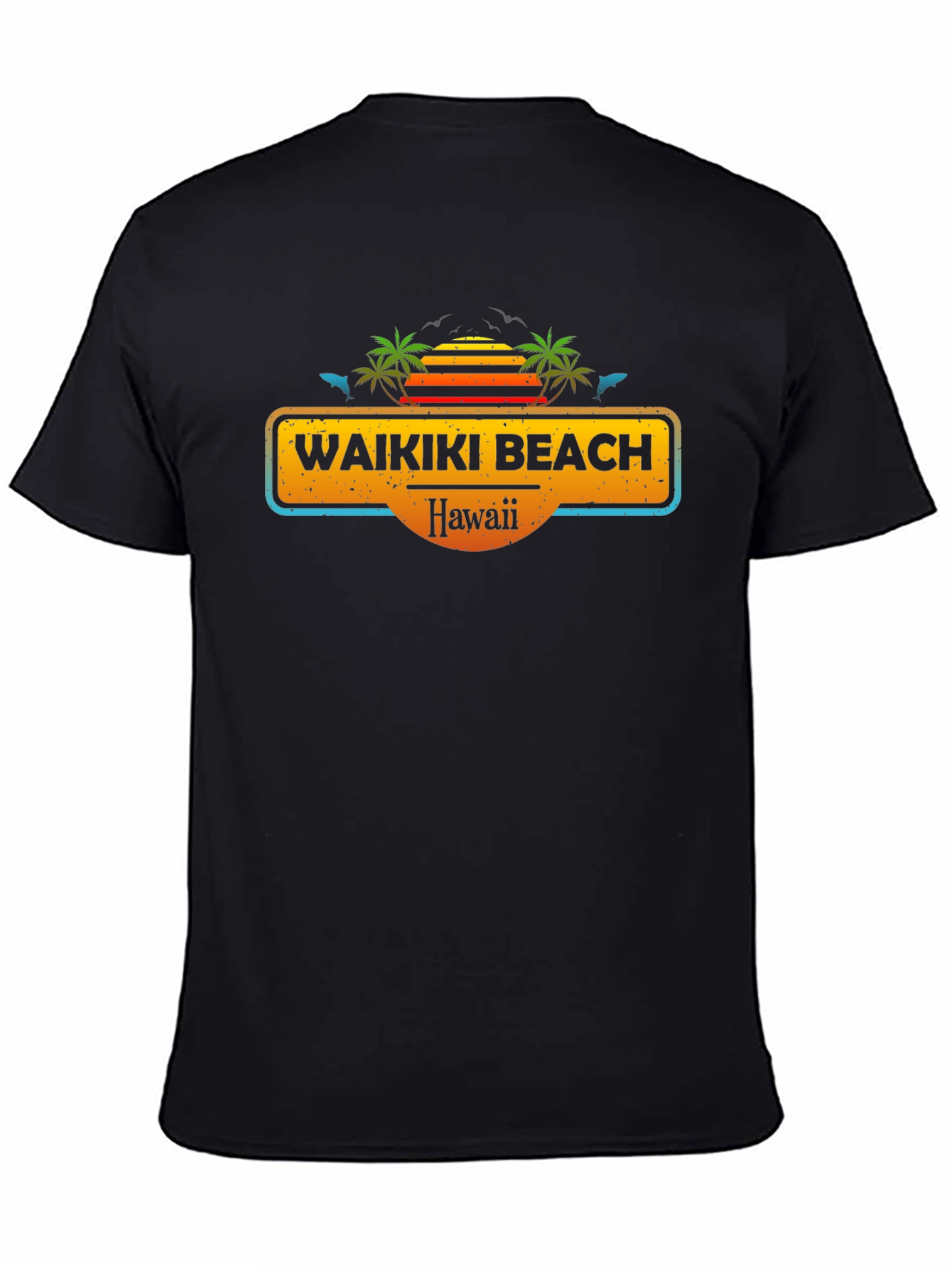 Waikiki Beach Hawaii Graphic T-Shirt