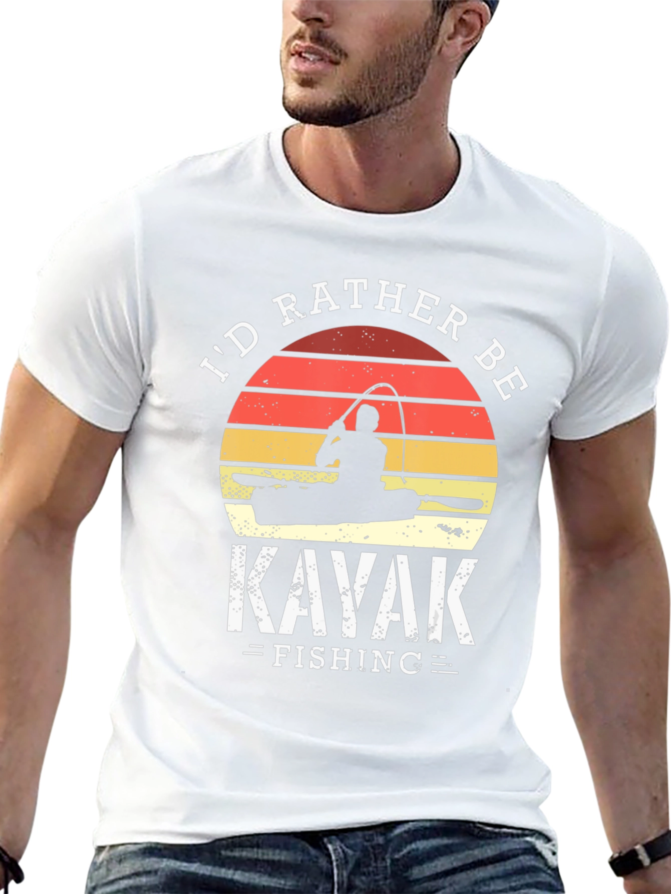 Kayak Fishing T-Shirt - Id Rather Be