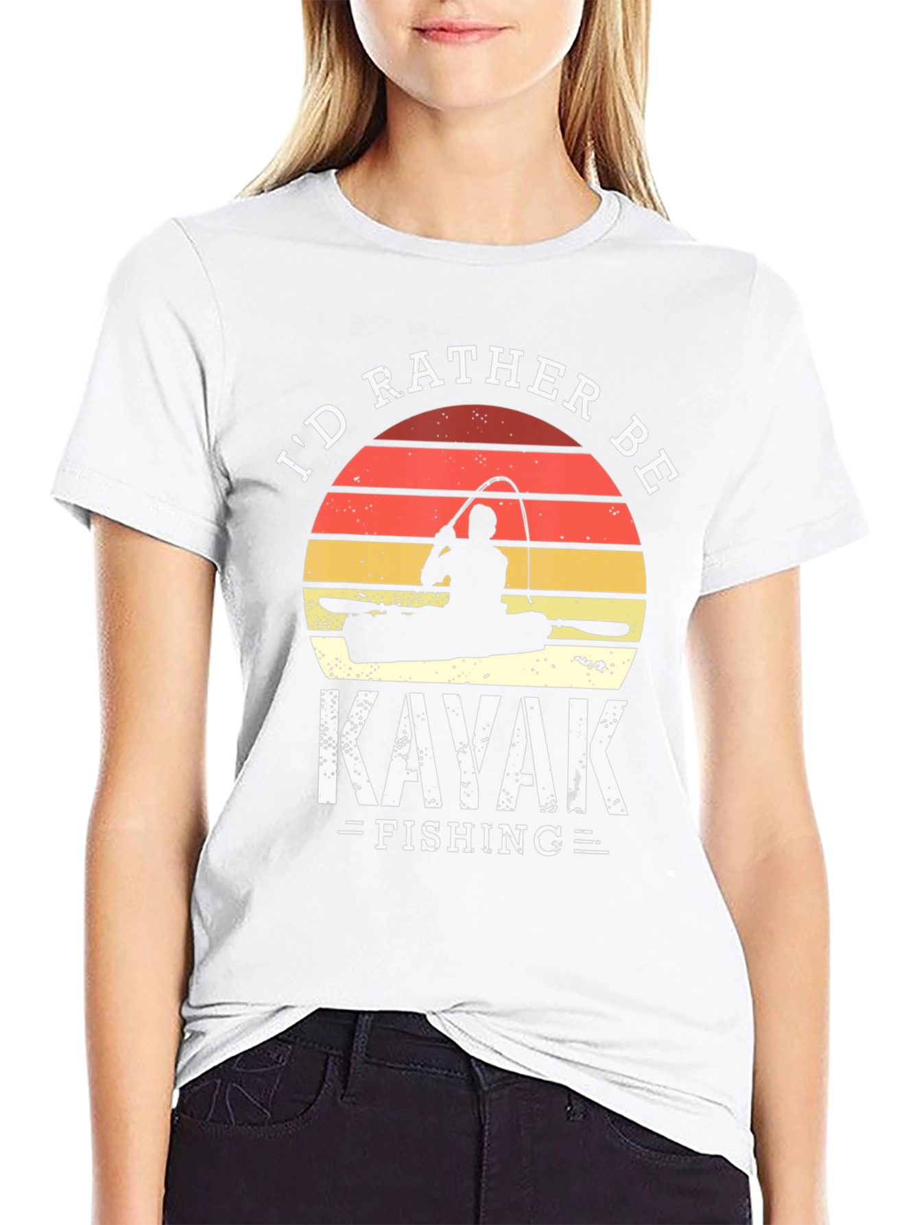 Kayak Fishing T-Shirt - Id Rather Be