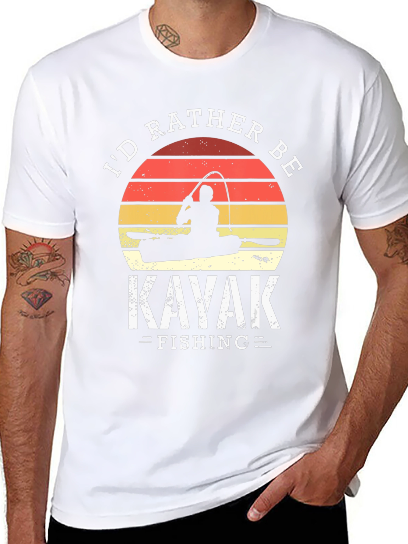Kayak Fishing T-Shirt - Id Rather Be