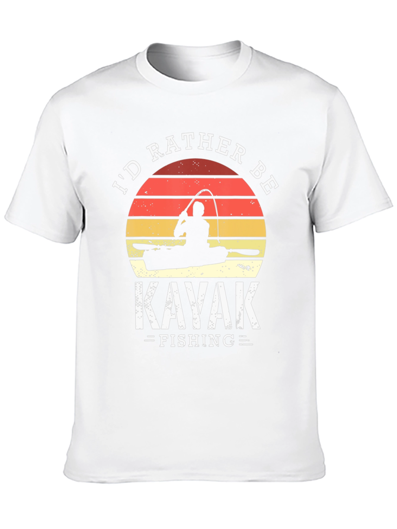 Kayak Fishing T-Shirt - Id Rather Be