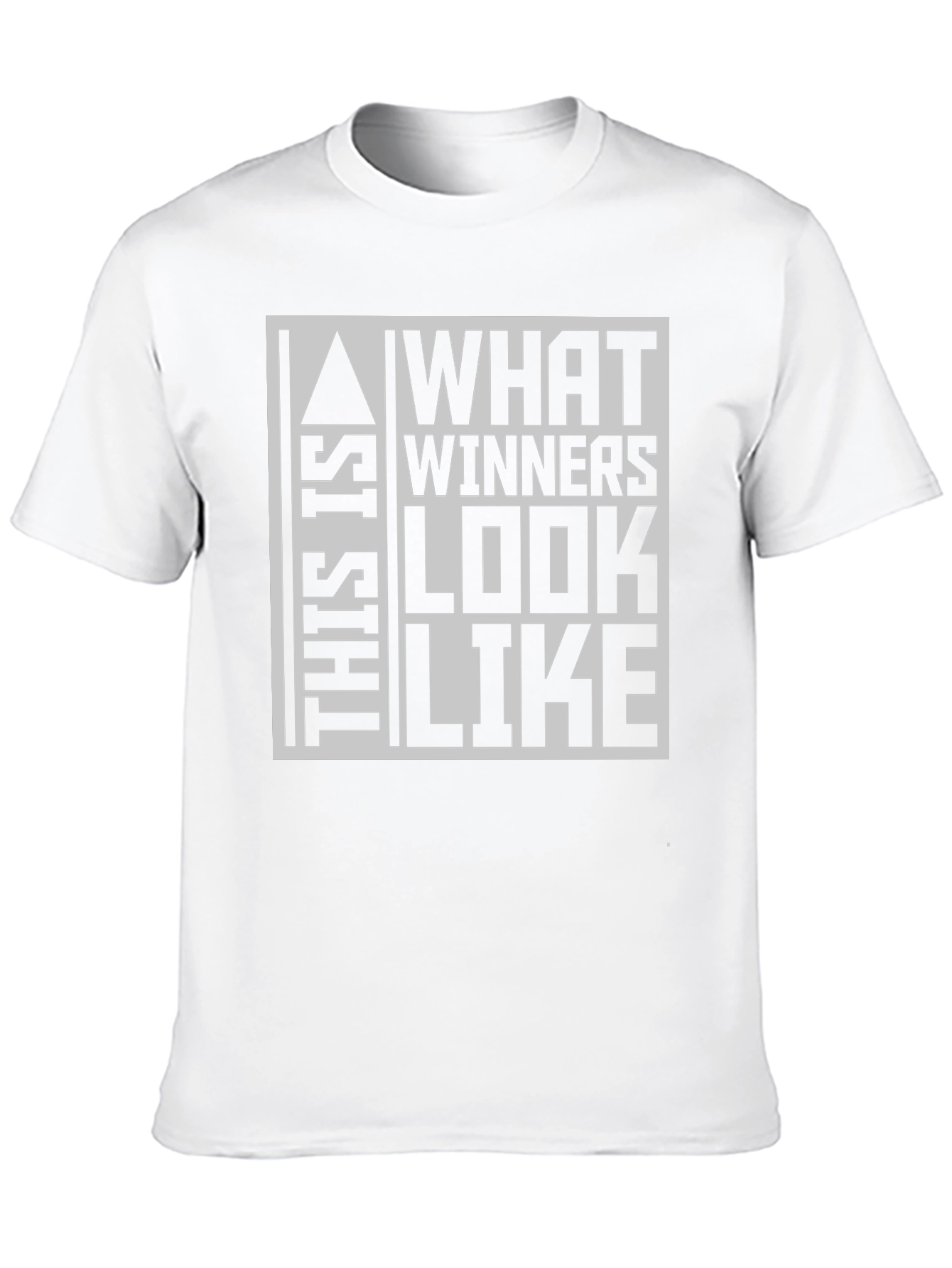 Winners Look Like This Black Graphic Tee