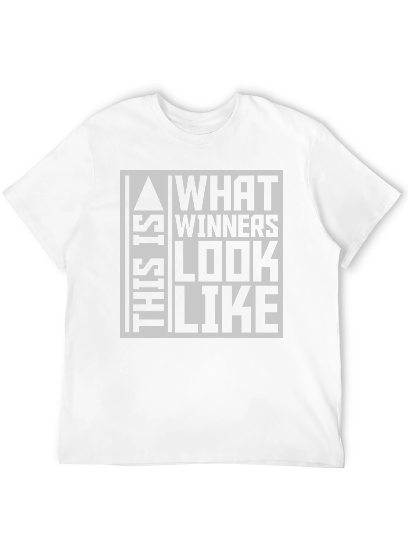 Winners Look Like This Black Graphic Tee