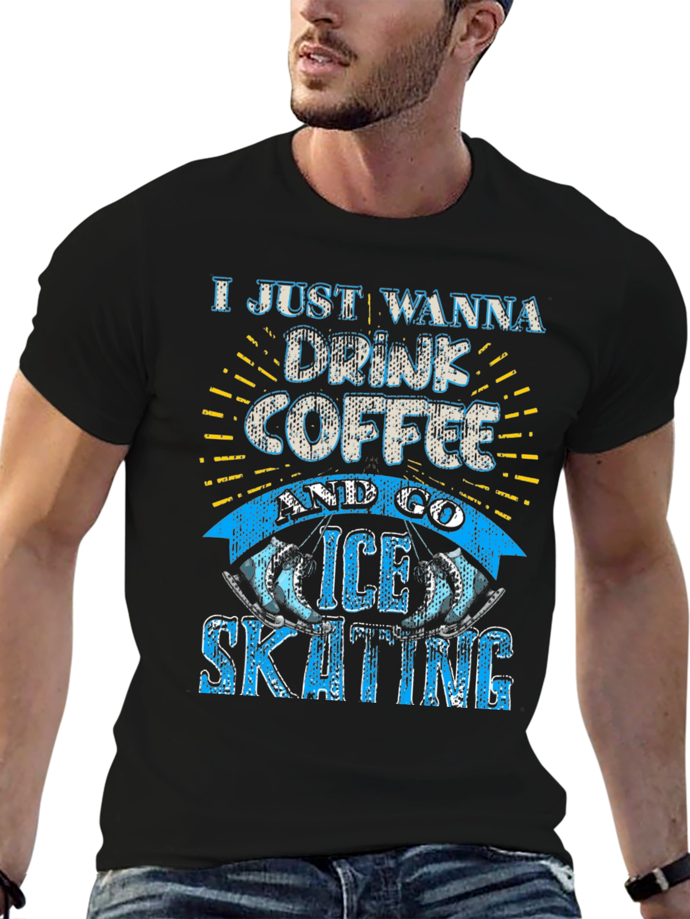 Coffee & Ice Skating Graphic Tee