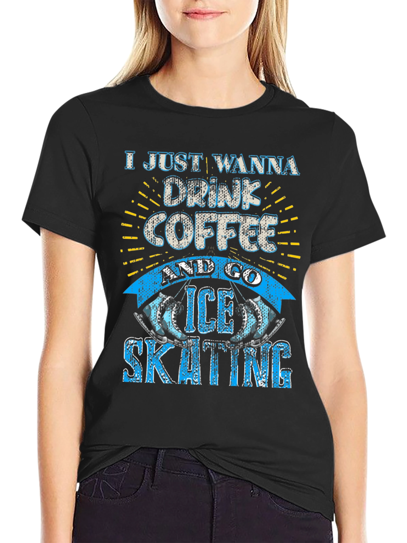 Coffee & Ice Skating Graphic Tee
