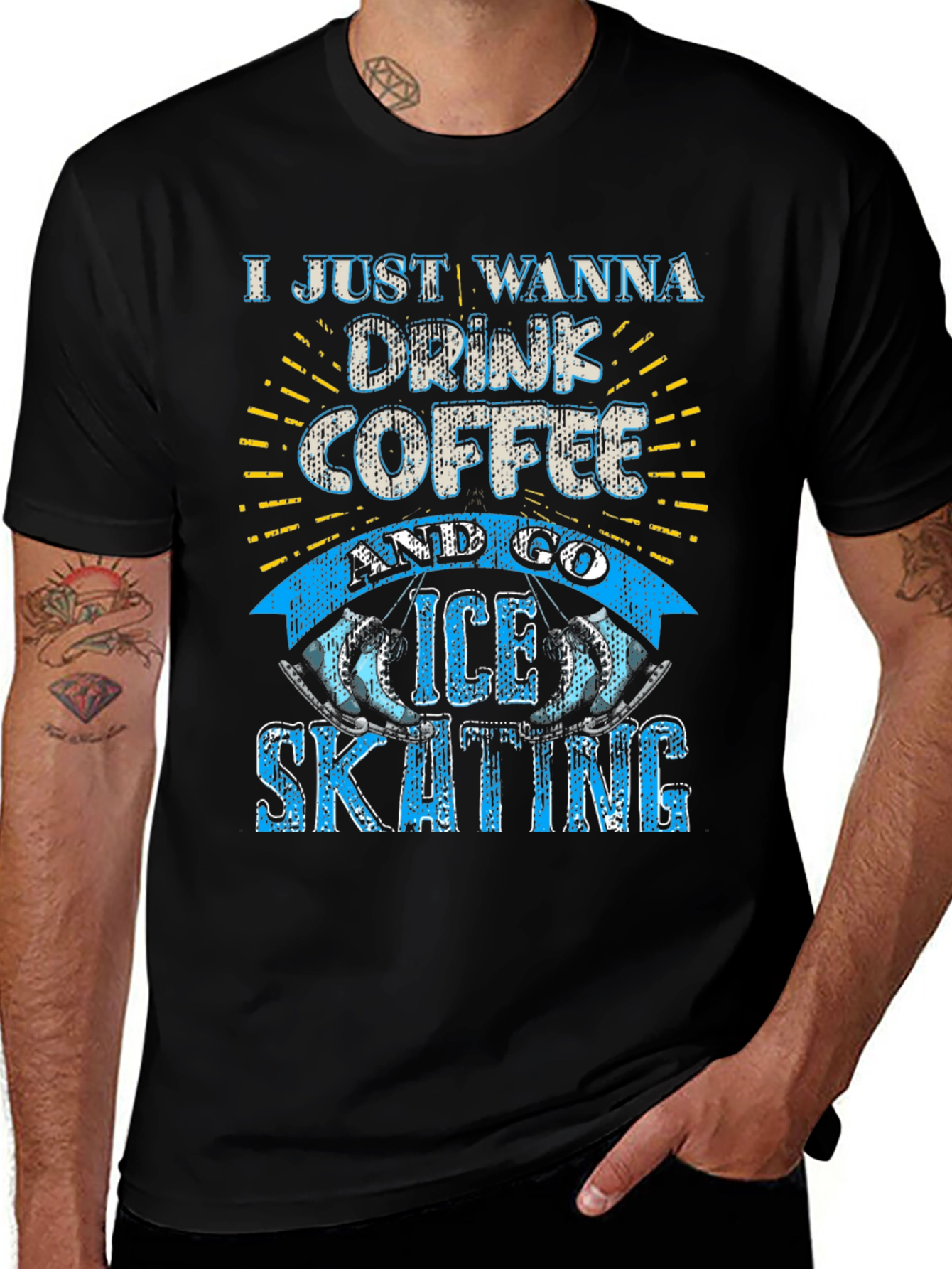 Coffee & Ice Skating Graphic Tee