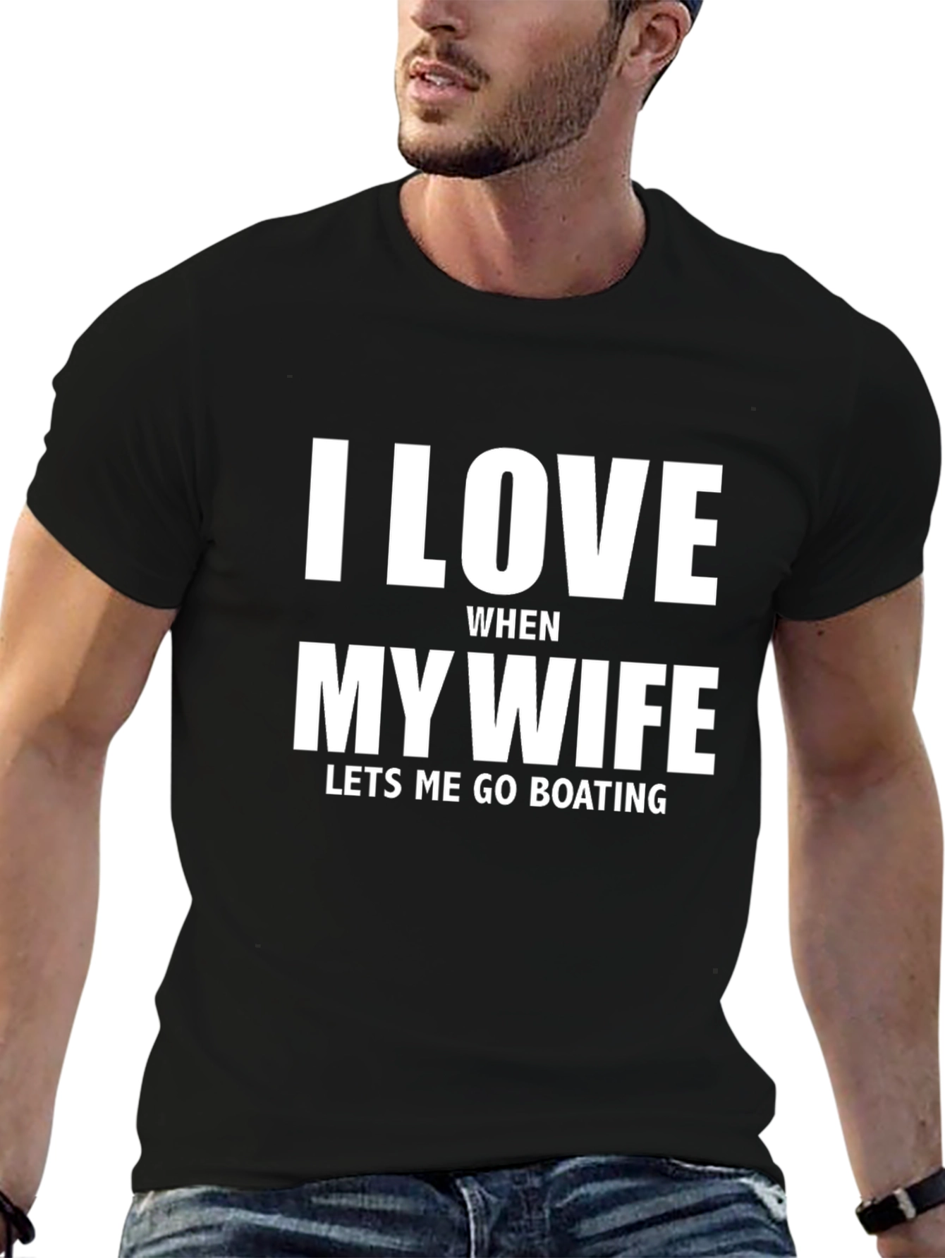 I Love My Wife Boating T-Shirt