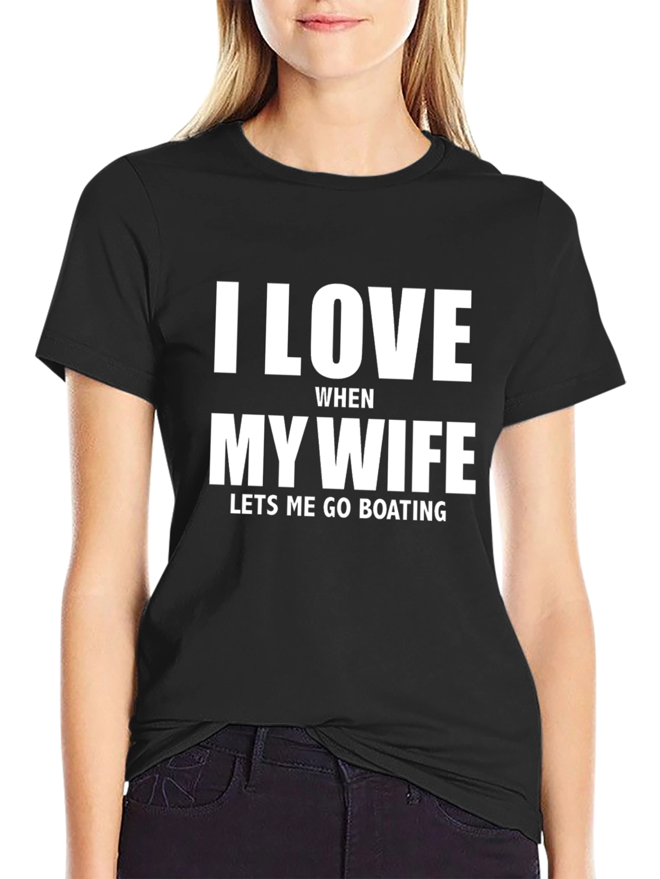 I Love My Wife Boating T-Shirt