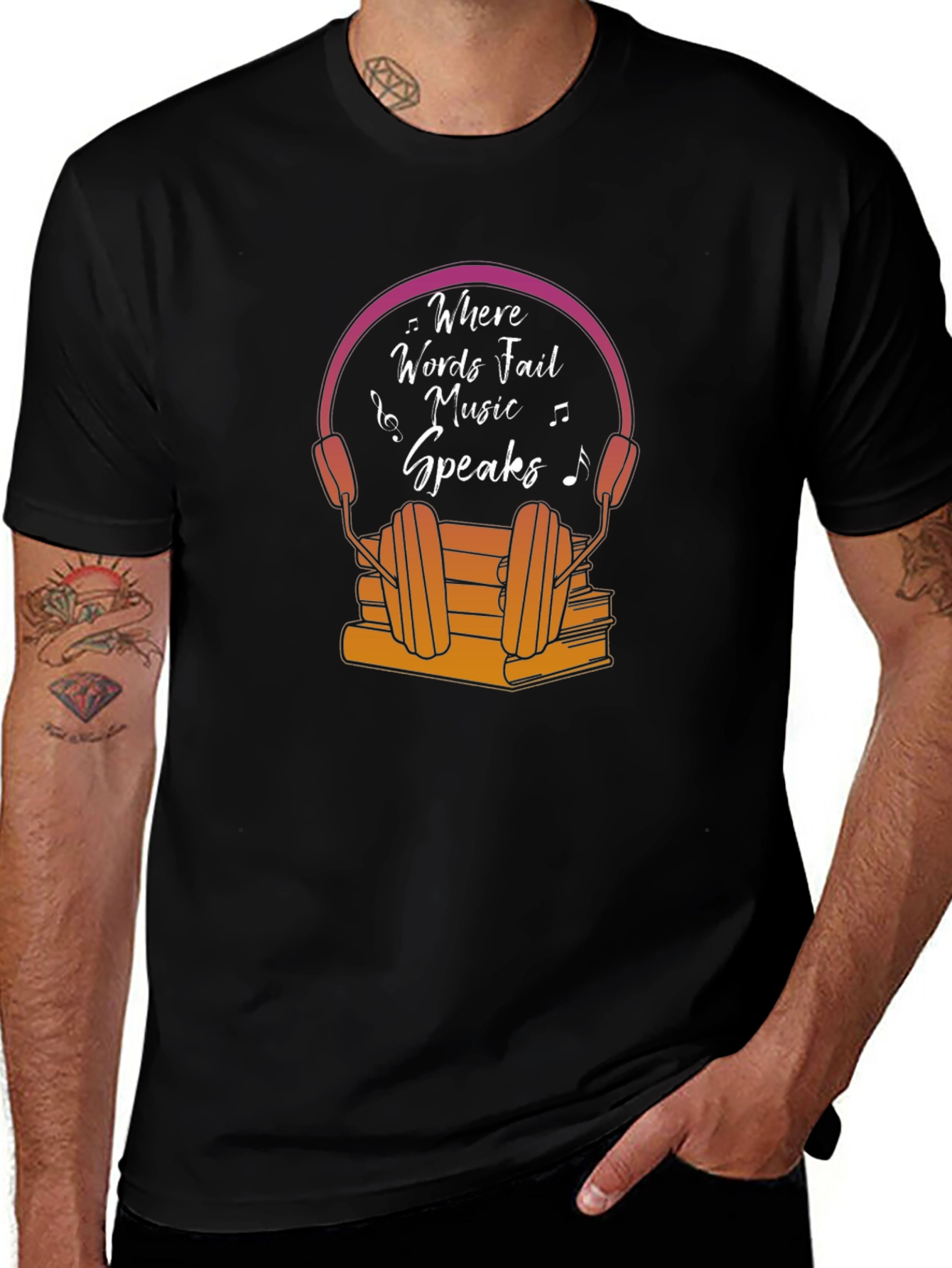 Where Words Fail Music Speaks T-Shirt