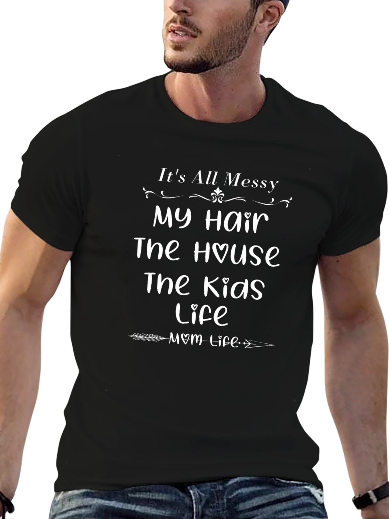 Messy Mom Life T-Shirt - Humorous Womens Tee