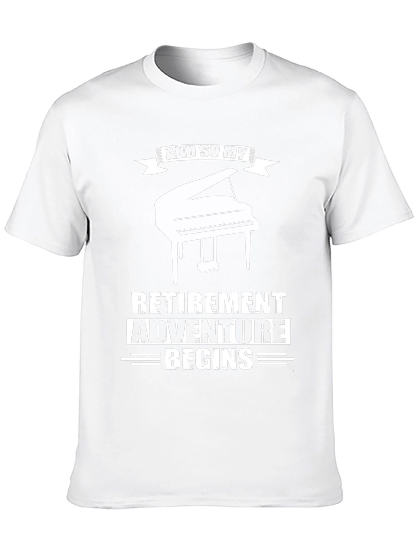 Retirement Adventure Begins Piano T-Shirt