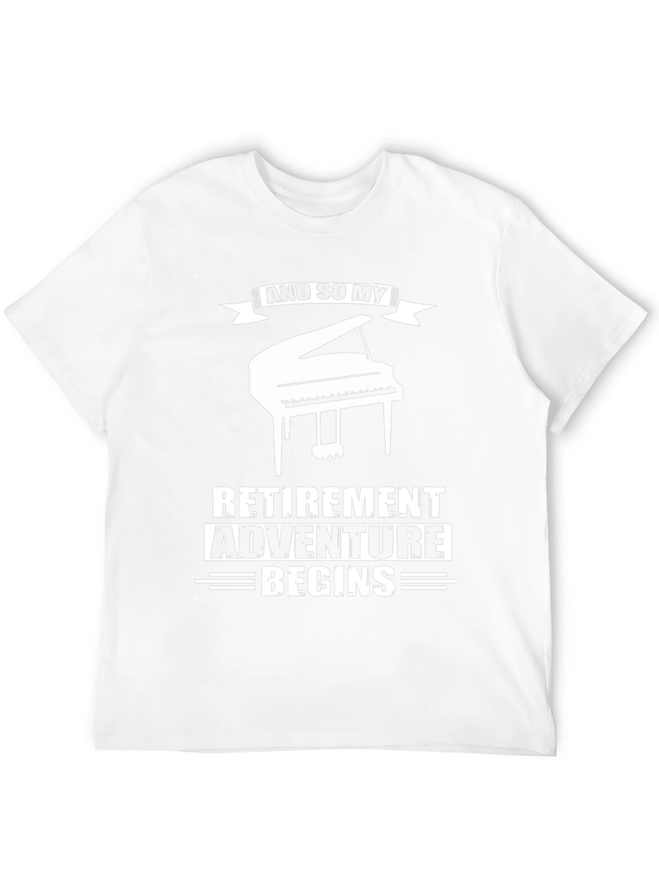 Retirement Adventure Begins Piano T-Shirt