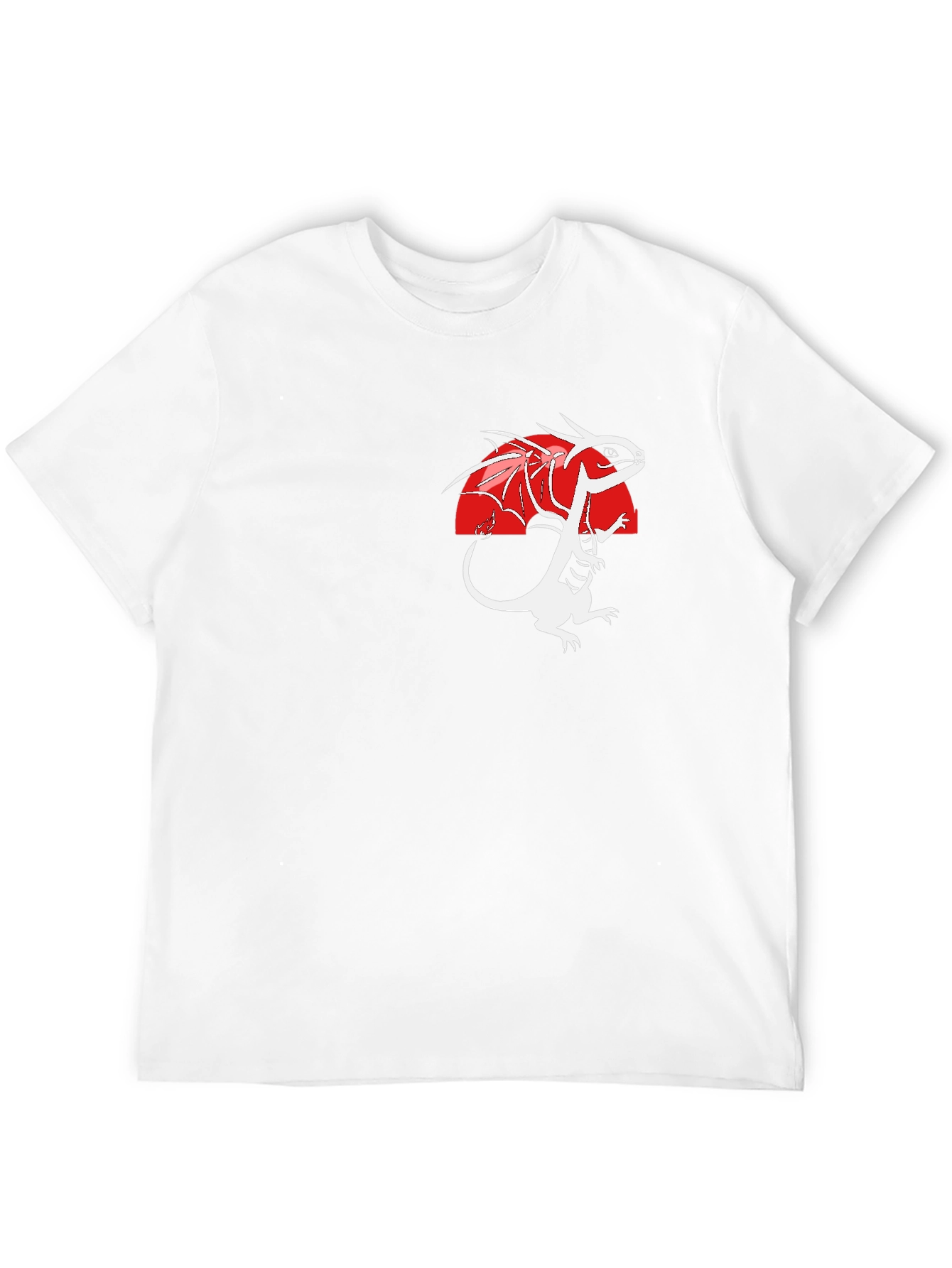 Dragon Graphic Print Black T-Shirt