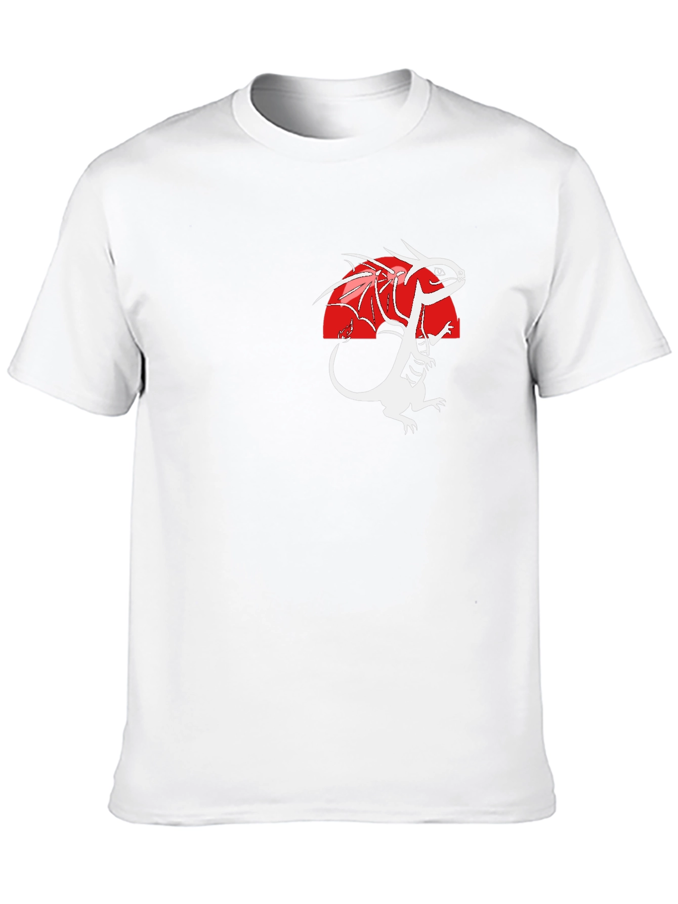 Dragon Graphic Print Black T-Shirt