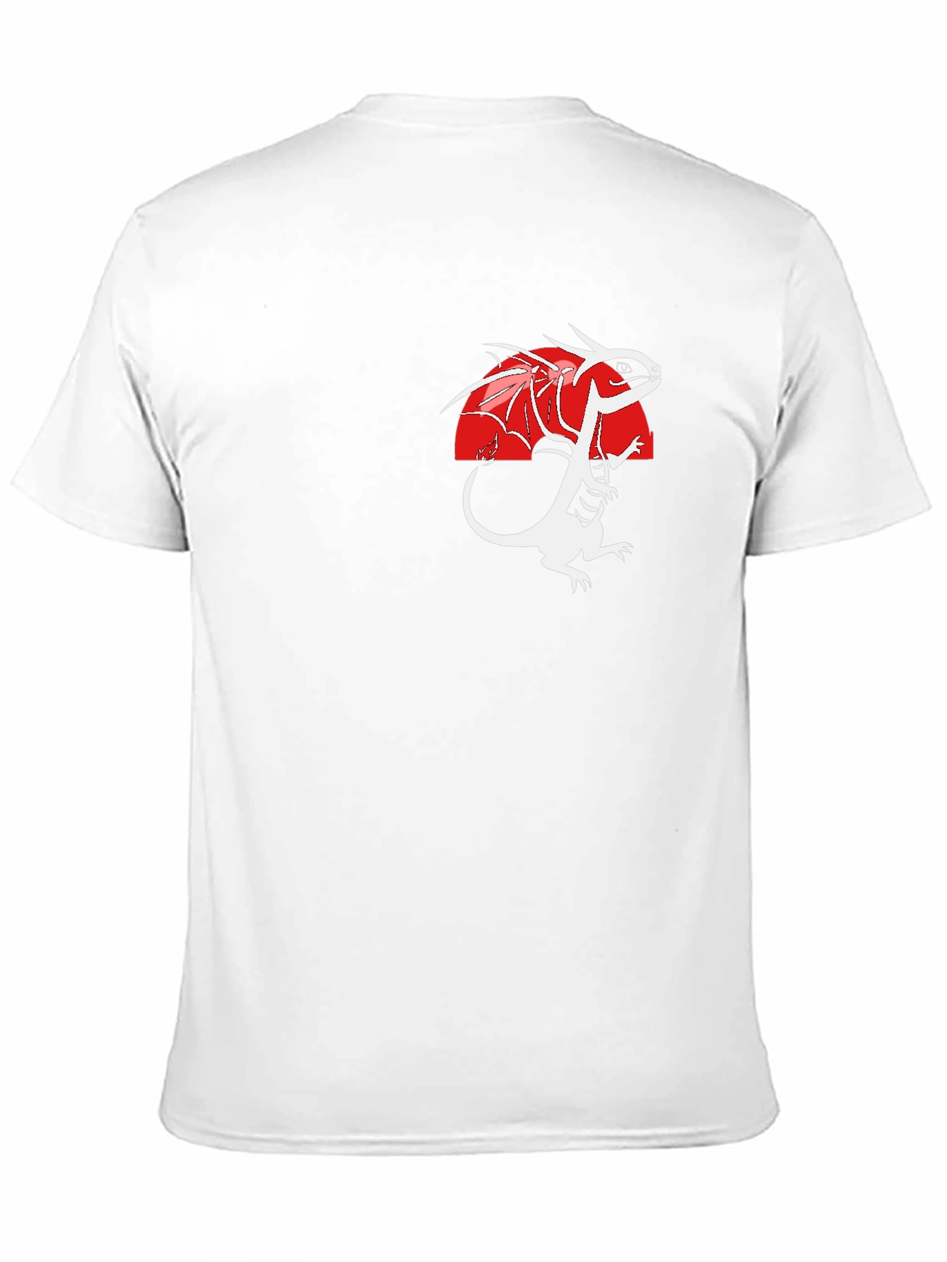 Dragon Graphic Print Black T-Shirt