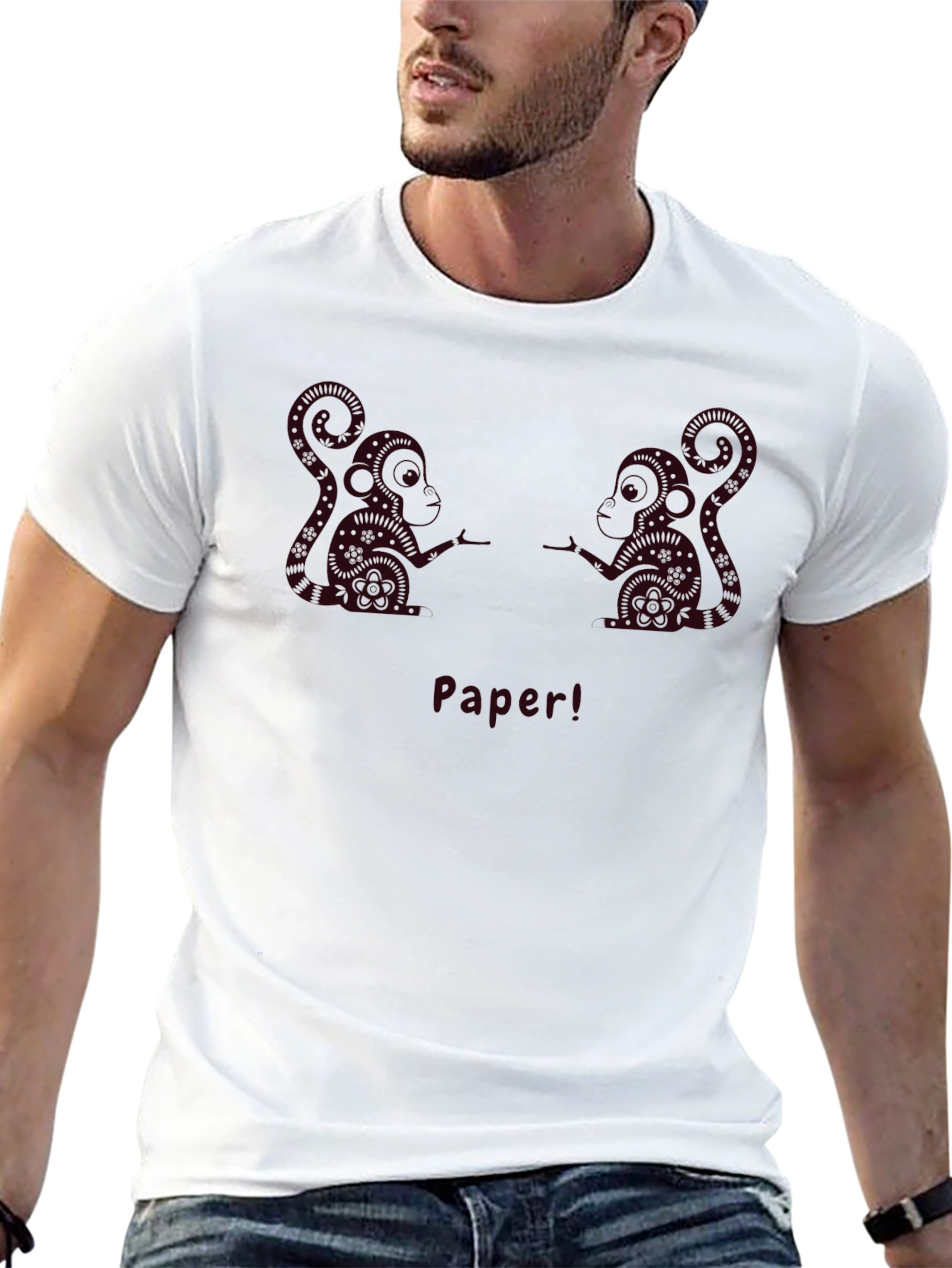 Monkey Paper T-Shirt - Unique Graphic Tee