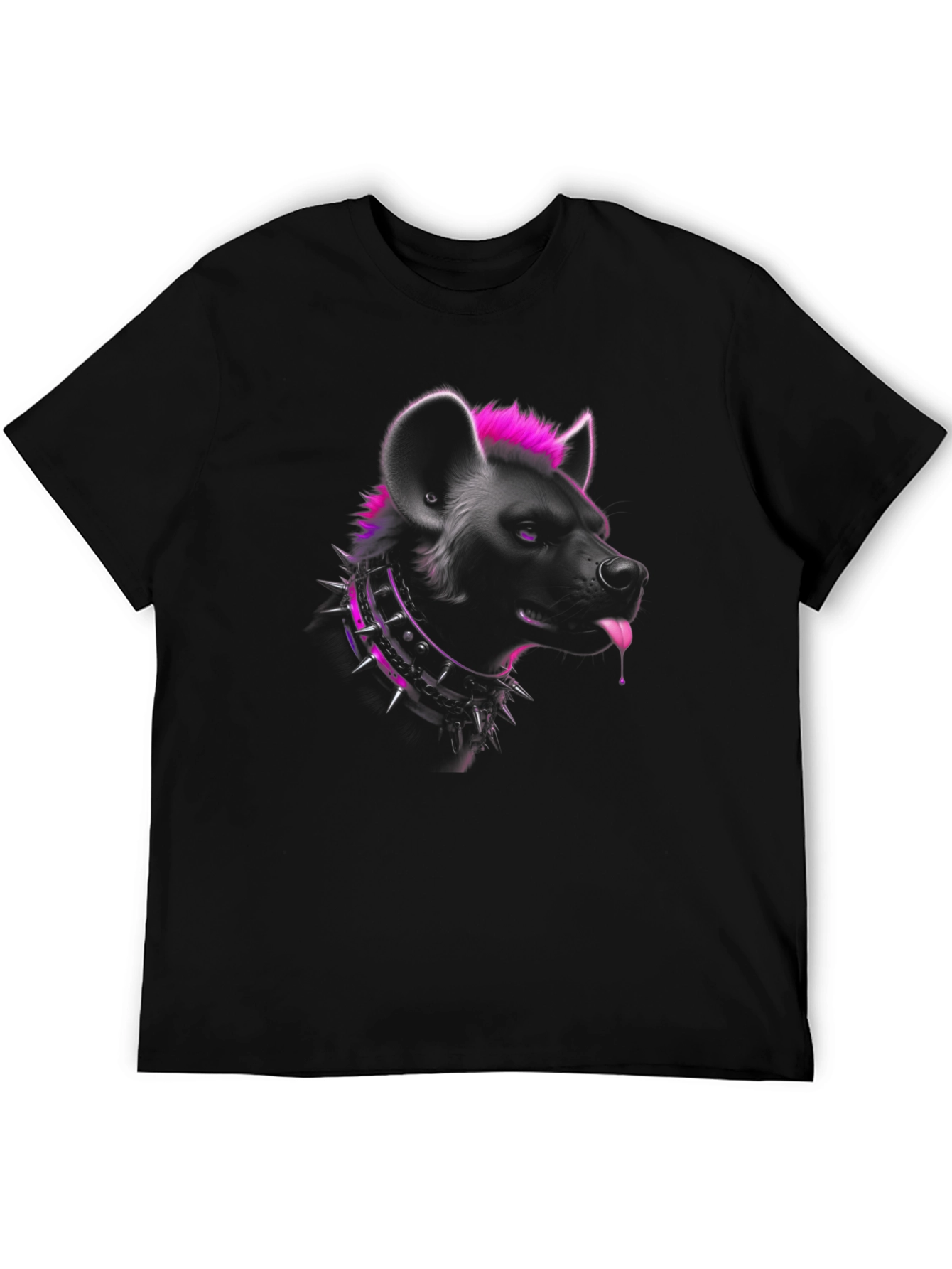 Hyena Graphic Tee - Punk Style Black T-Shirt