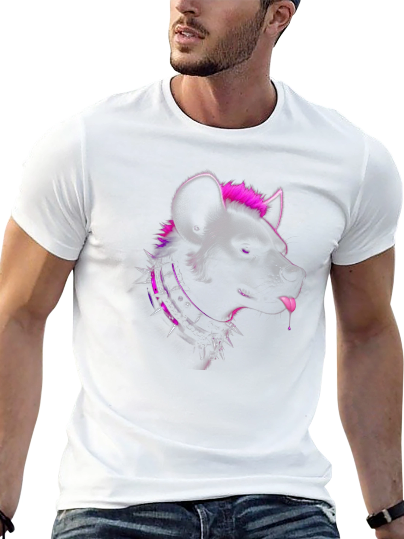 Hyena Graphic Tee - Punk Style Black T-Shirt
