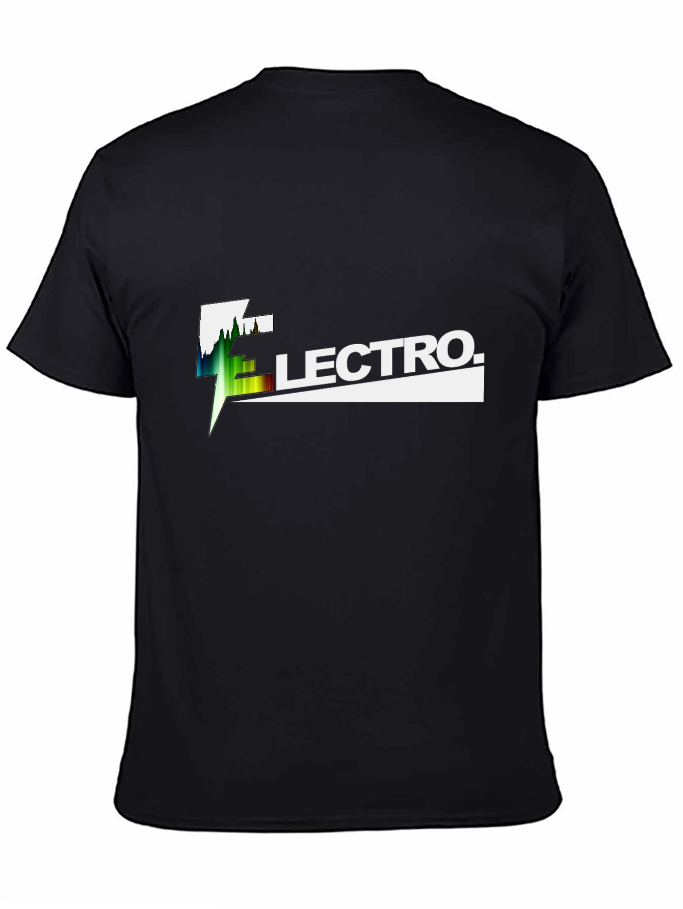 Electro Graphic Tee - Black Cotton T-Shirt