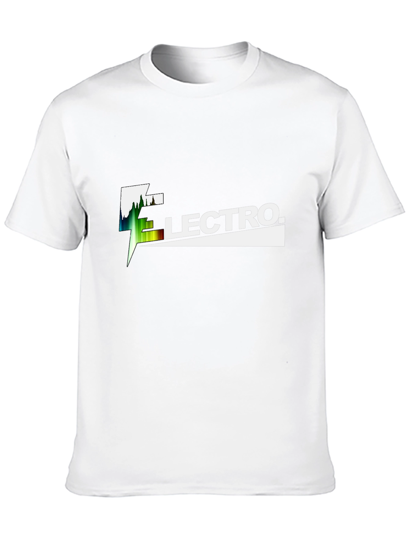 Electro Graphic Tee - Black Cotton T-Shirt