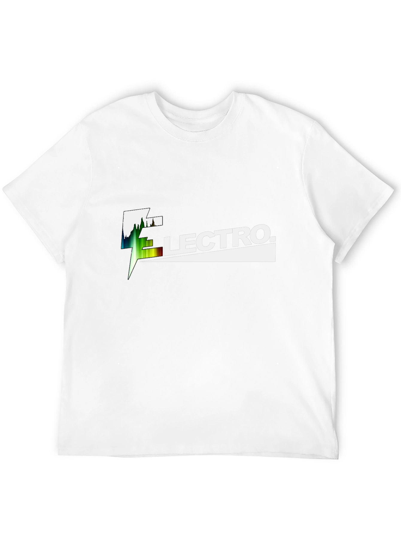 Electro Graphic Tee - Black Cotton T-Shirt