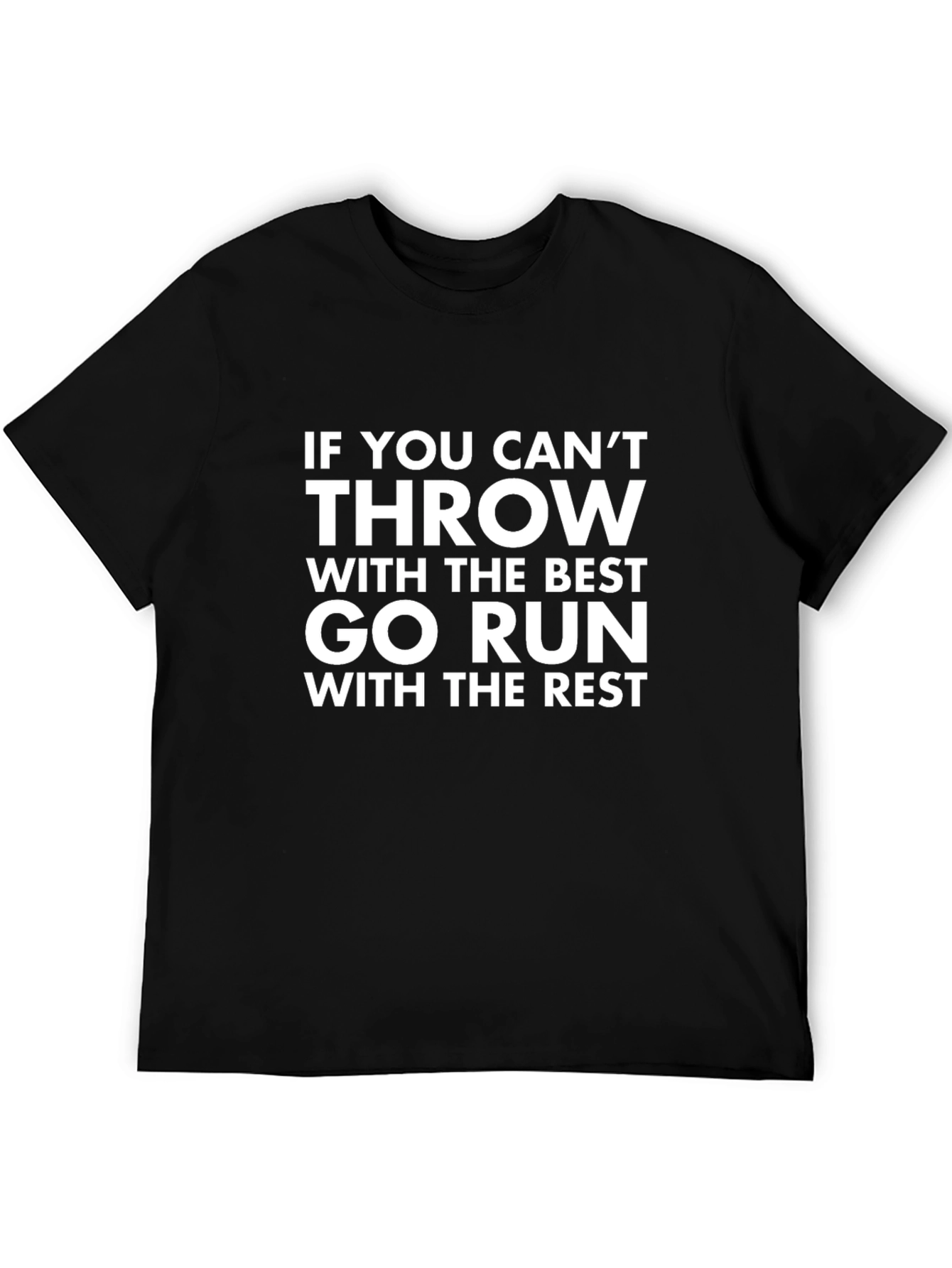 Funny Throwing and Running Graphic T-Shirt