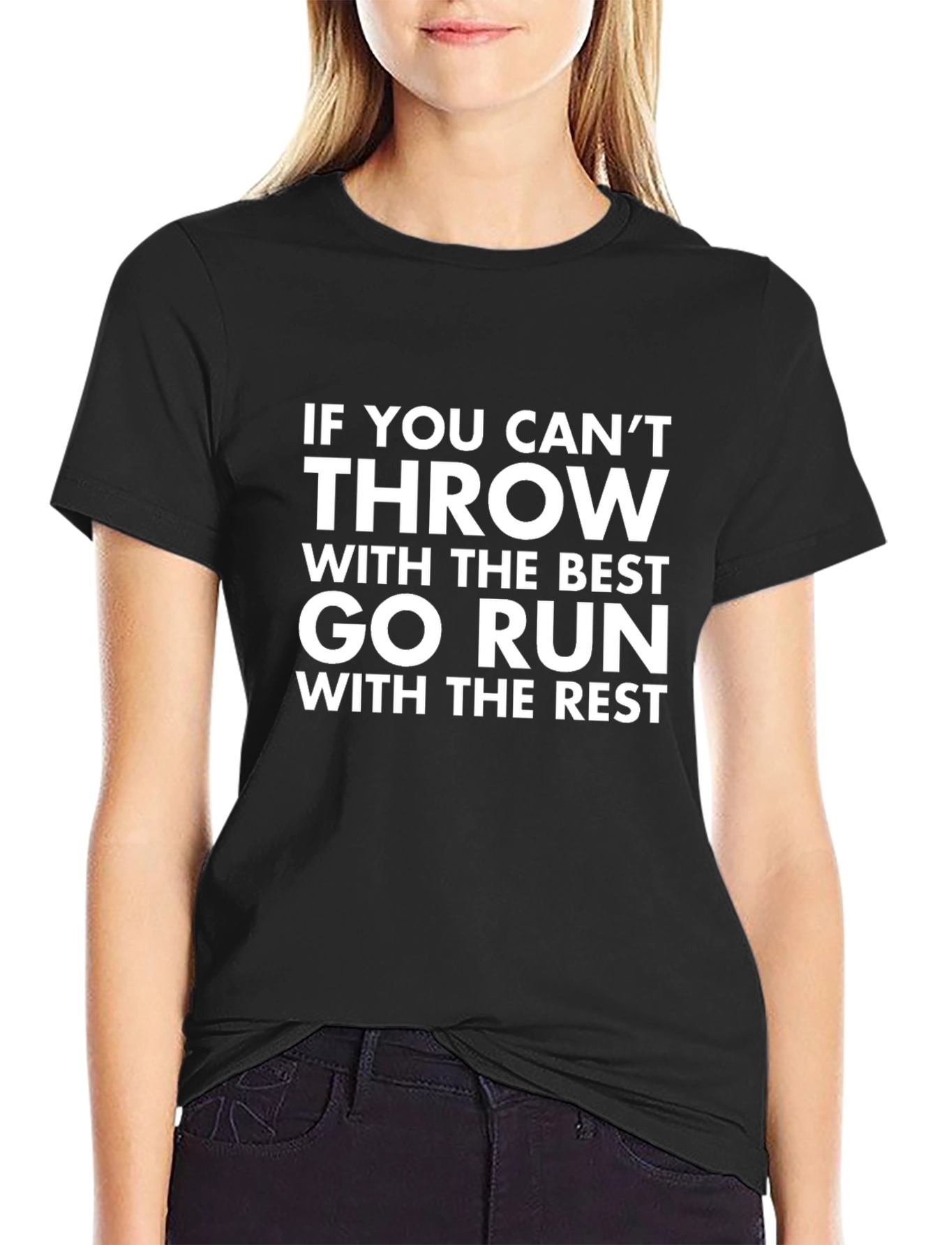 Funny Throwing and Running Graphic T-Shirt