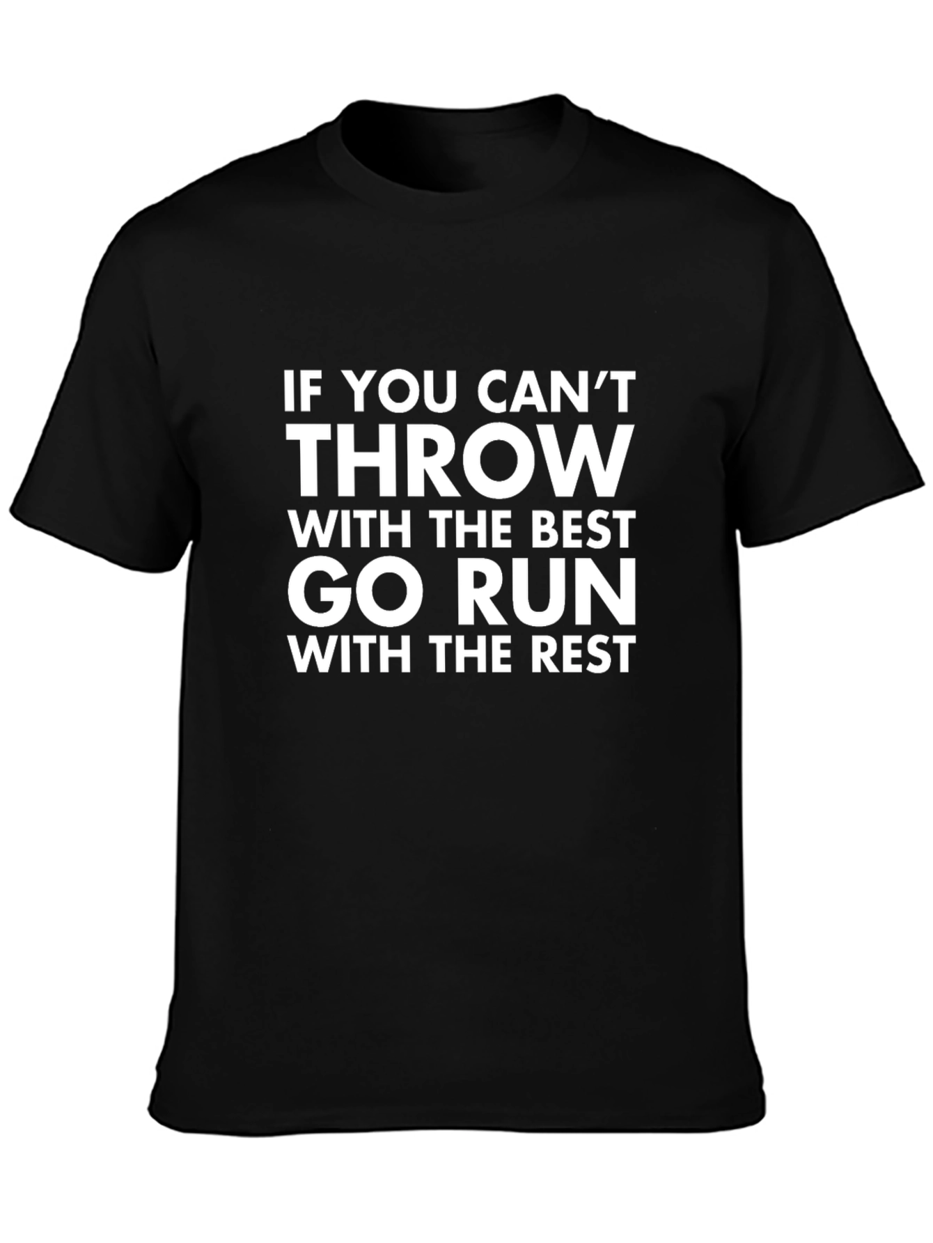 Funny Throwing and Running Graphic T-Shirt