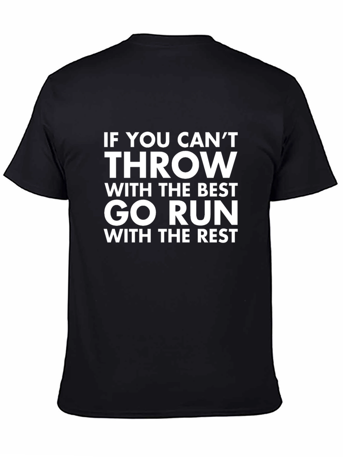 Funny Throwing and Running Graphic T-Shirt