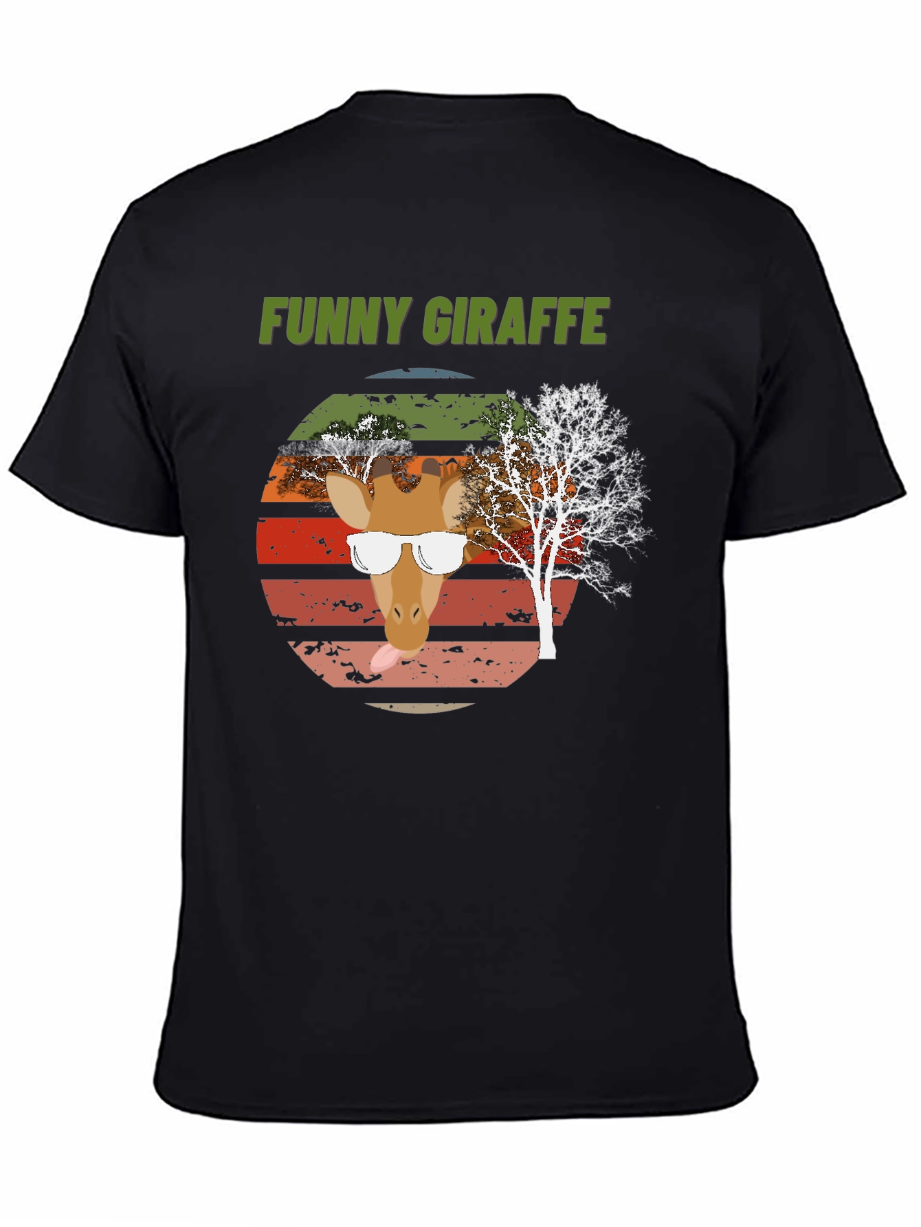 Funny Giraffe Graphic Tee - Unique Design