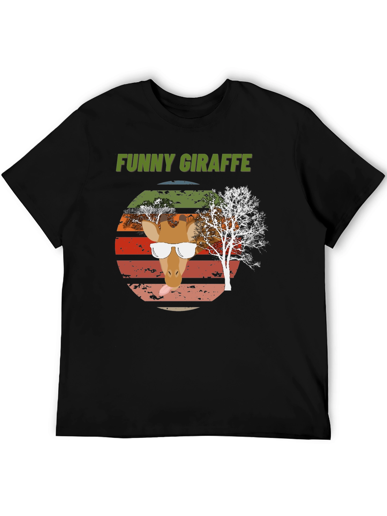 Funny Giraffe Graphic Tee - Unique Design