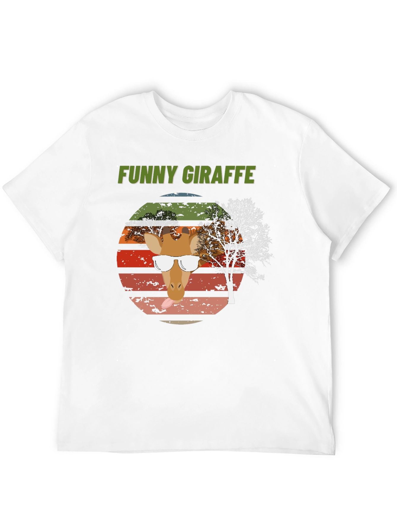 Funny Giraffe Graphic Tee - Unique Design